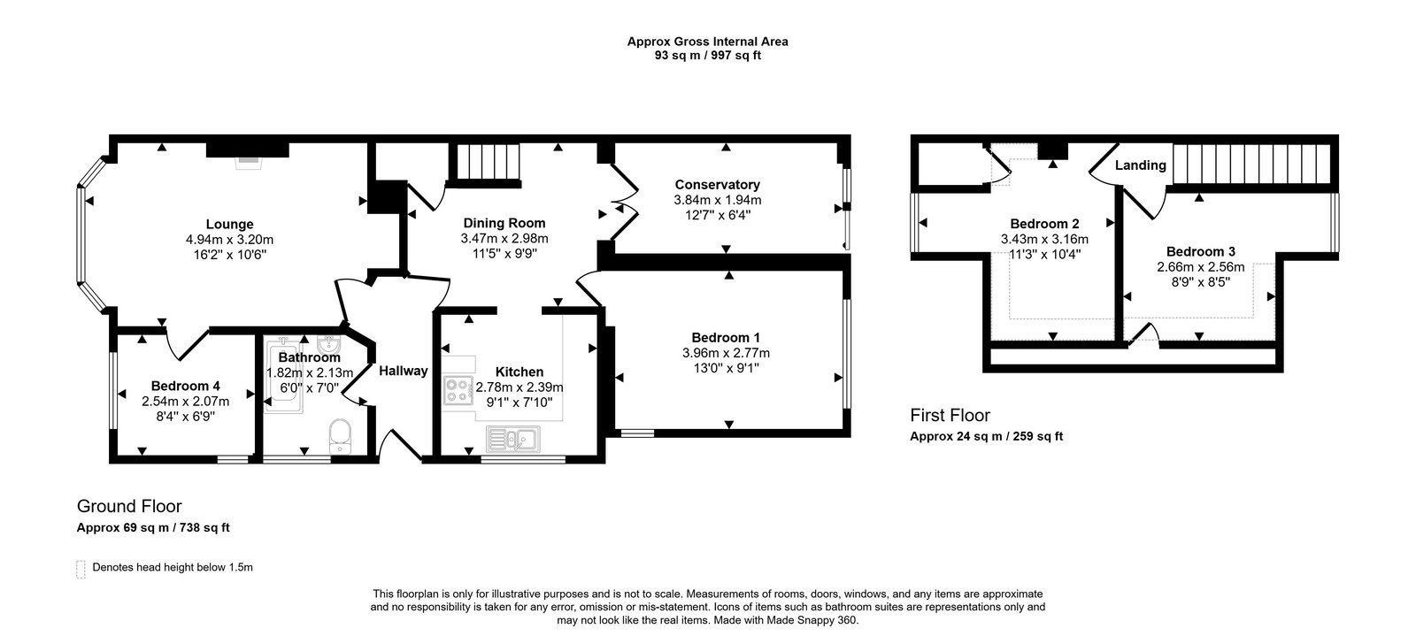 59, Harwich Road, Clacton-on-sea floorplan