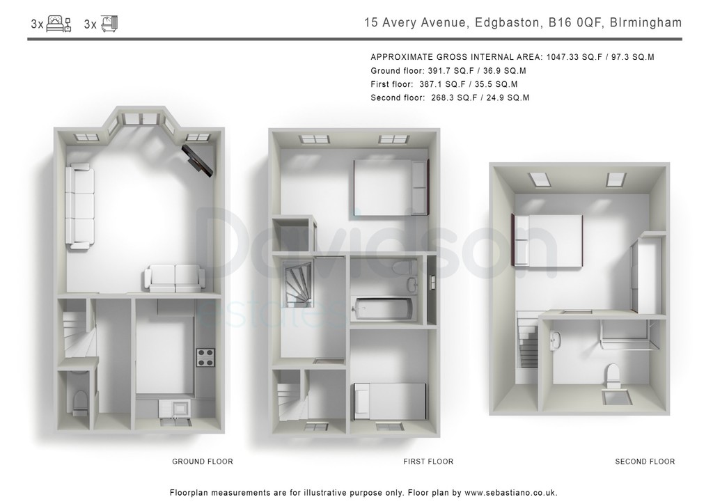 Avery Avenue, Birmingham floorplan