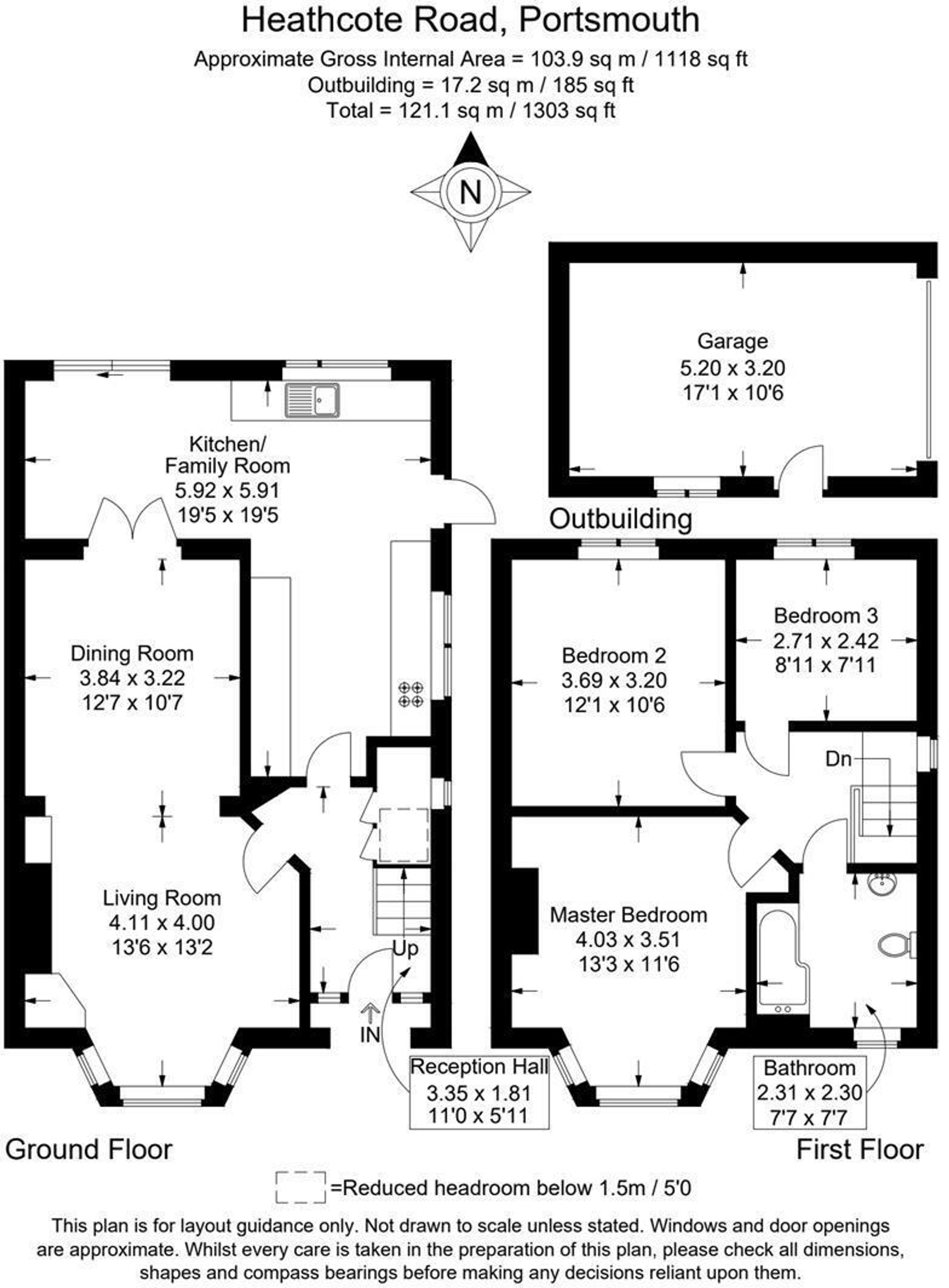 31 Heathcote Road, Portsmouth floorplan