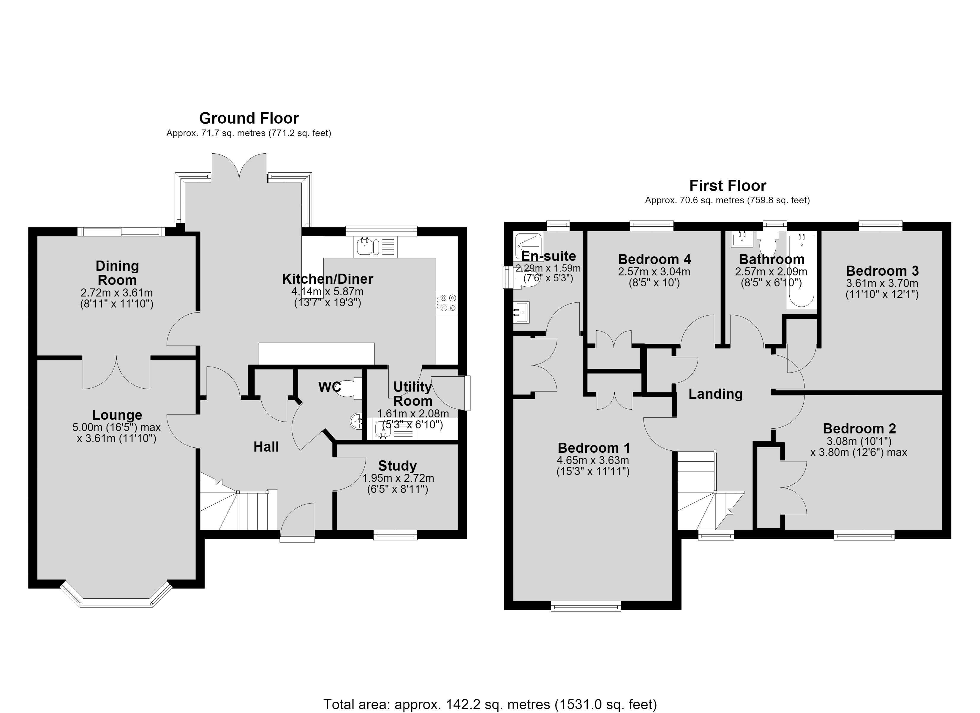 35, Worcester Close, Lincoln floorplan