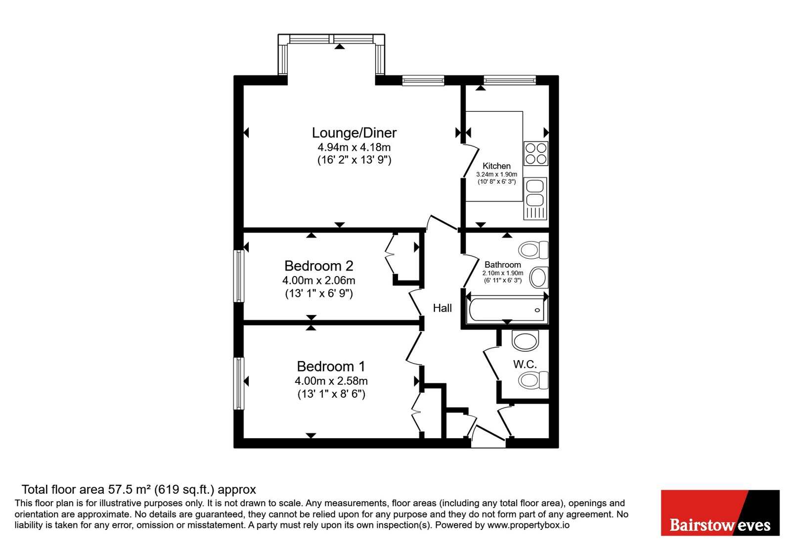 Flat 15,, Silvermere Court, Purley floorplan