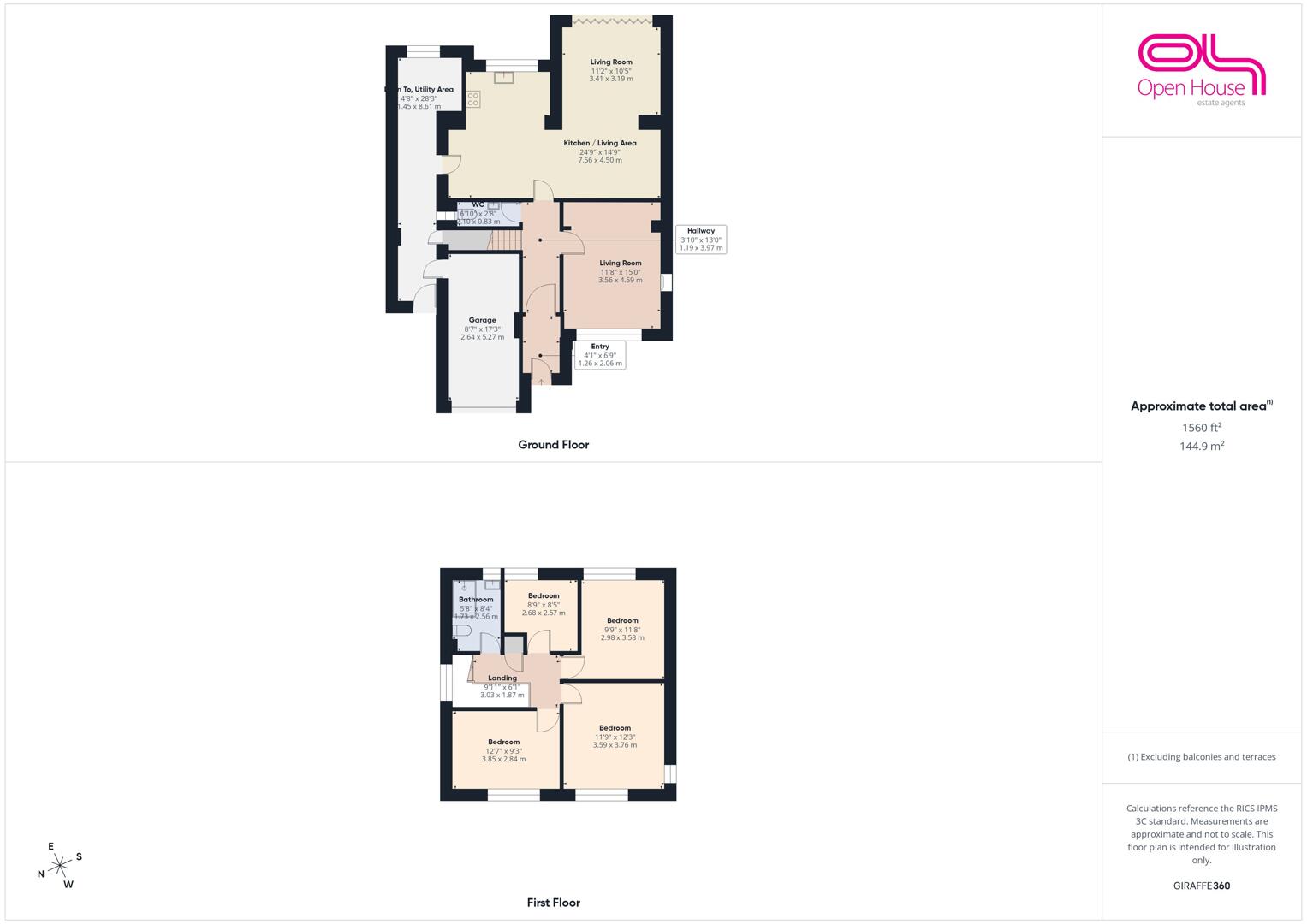 45, Widecombe Avenue, Stafford floorplan
