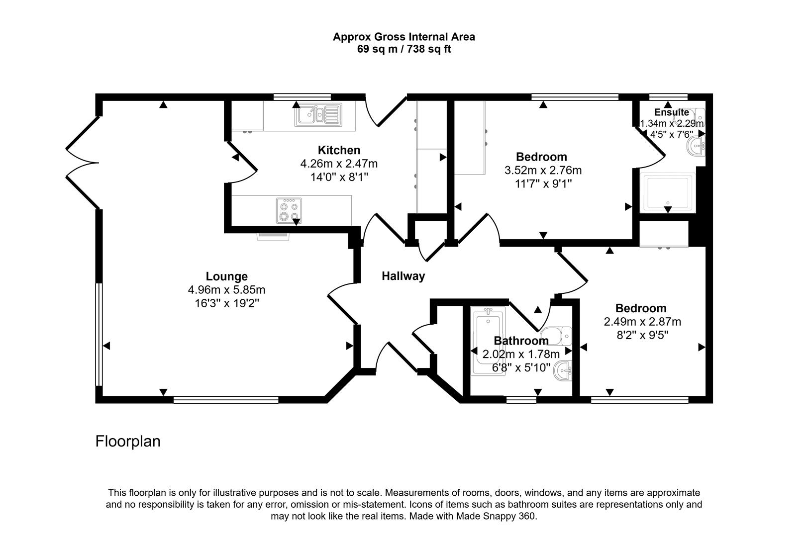 36, Westover Park, West Street, Whitland floorplan