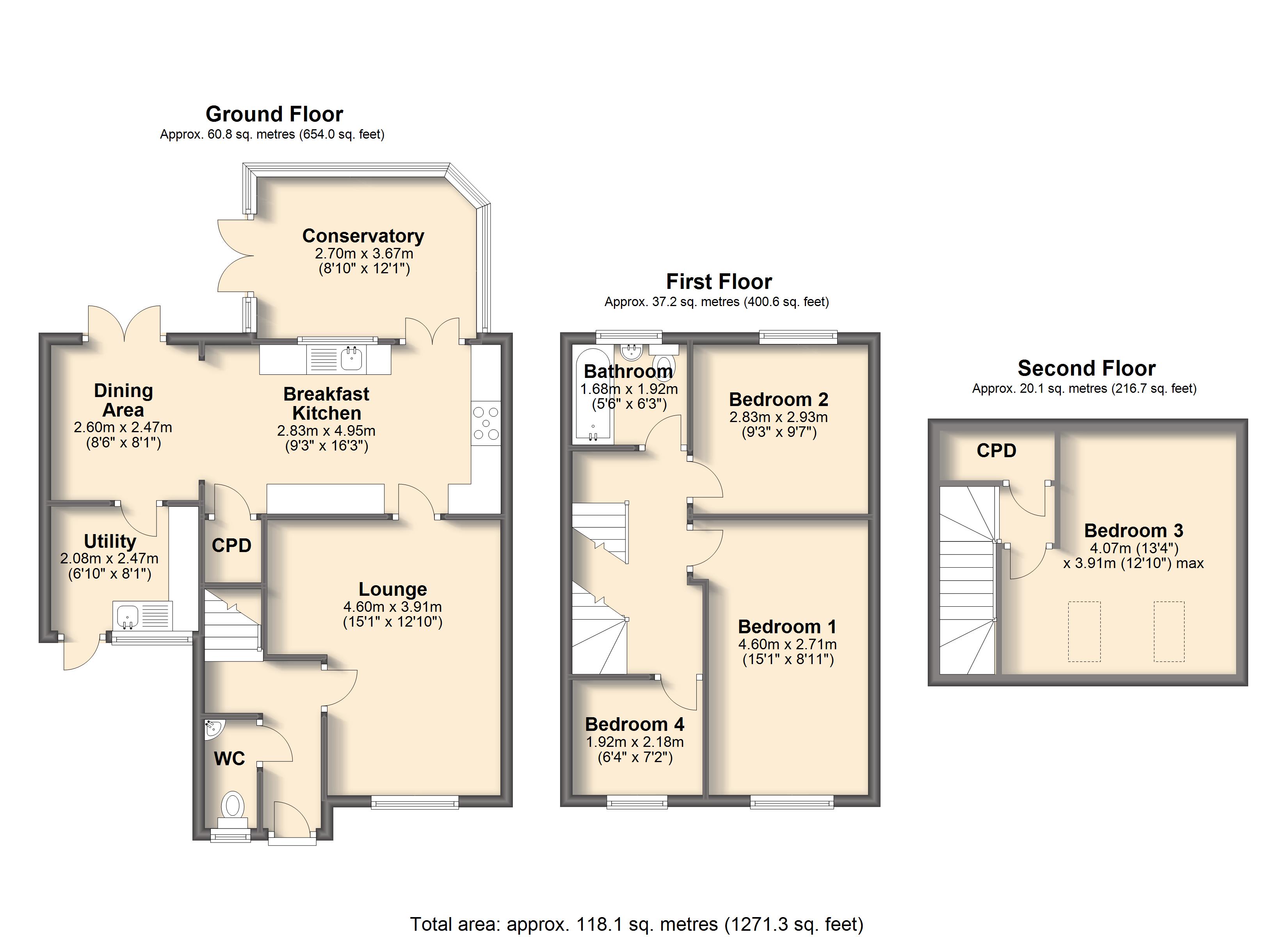 4 Bedrooms Semi-detached house for sale in Malvern Drive, Sunnyside, Rotherham S66