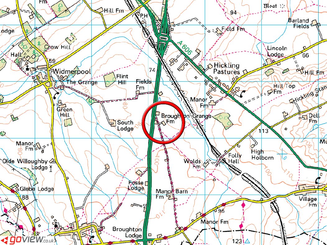 Property history Broughton Lodge Farm, Fosse Way, Widmerpool