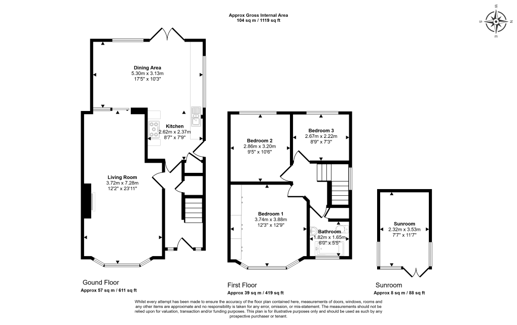 145, Westburn Avenue, Keighley floorplan