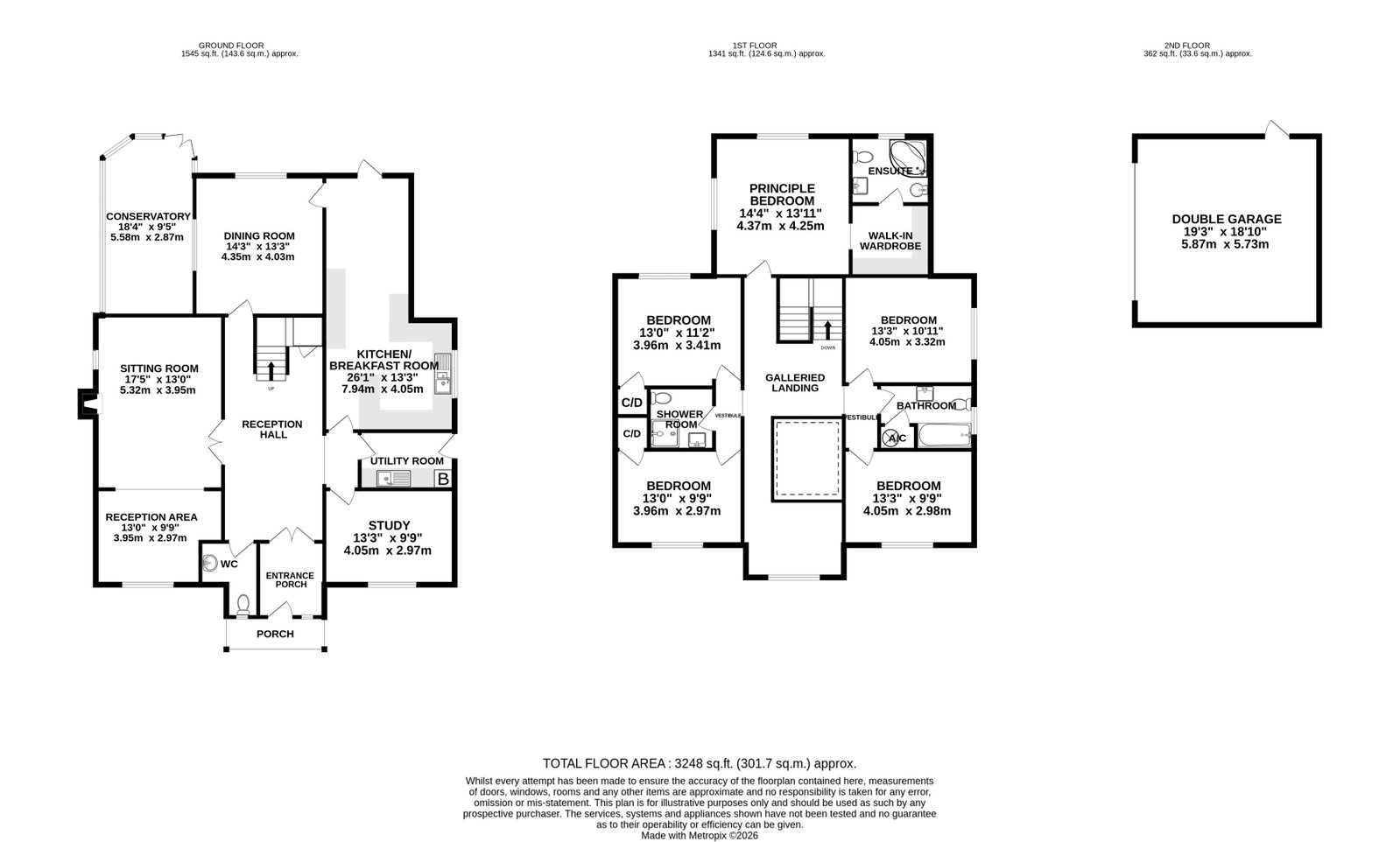 Kilbury House, South Parade, Ledbury floorplan