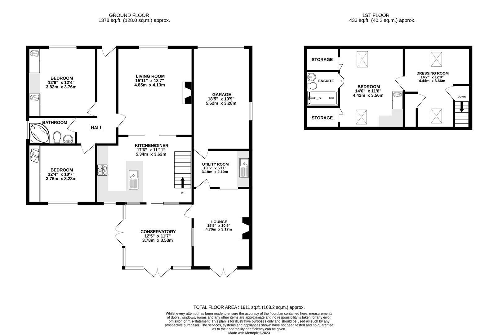 Manor Road, Brimington, Chesterfield S43, 3 bedroom detached bungalow