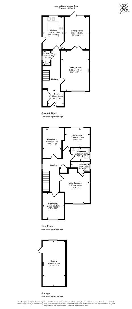 2 Maple Row, Jarvis Way, Stalbridge floorplan