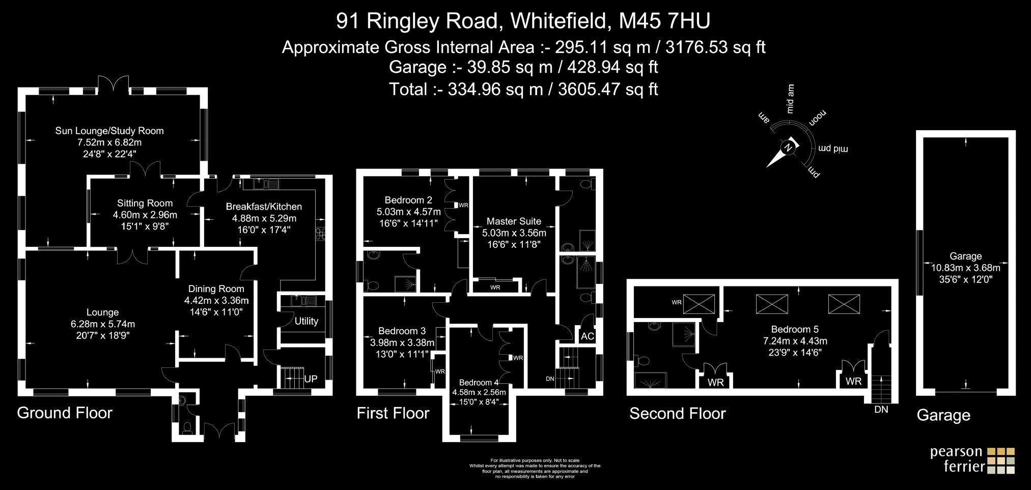 5 bed detached house for sale in Ringley Road, Whitefield, Manchester