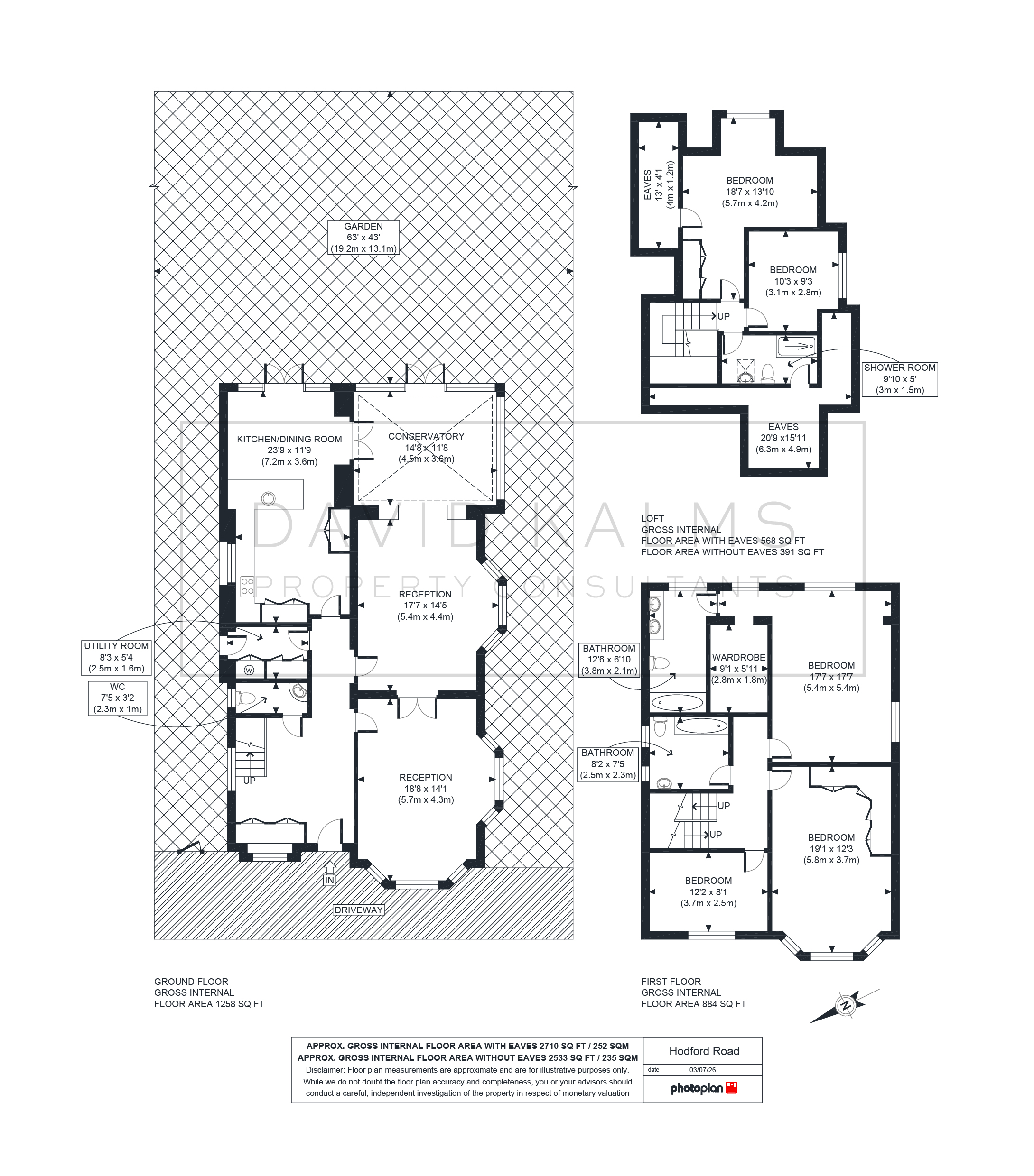 68, Hodford Road, London floorplan