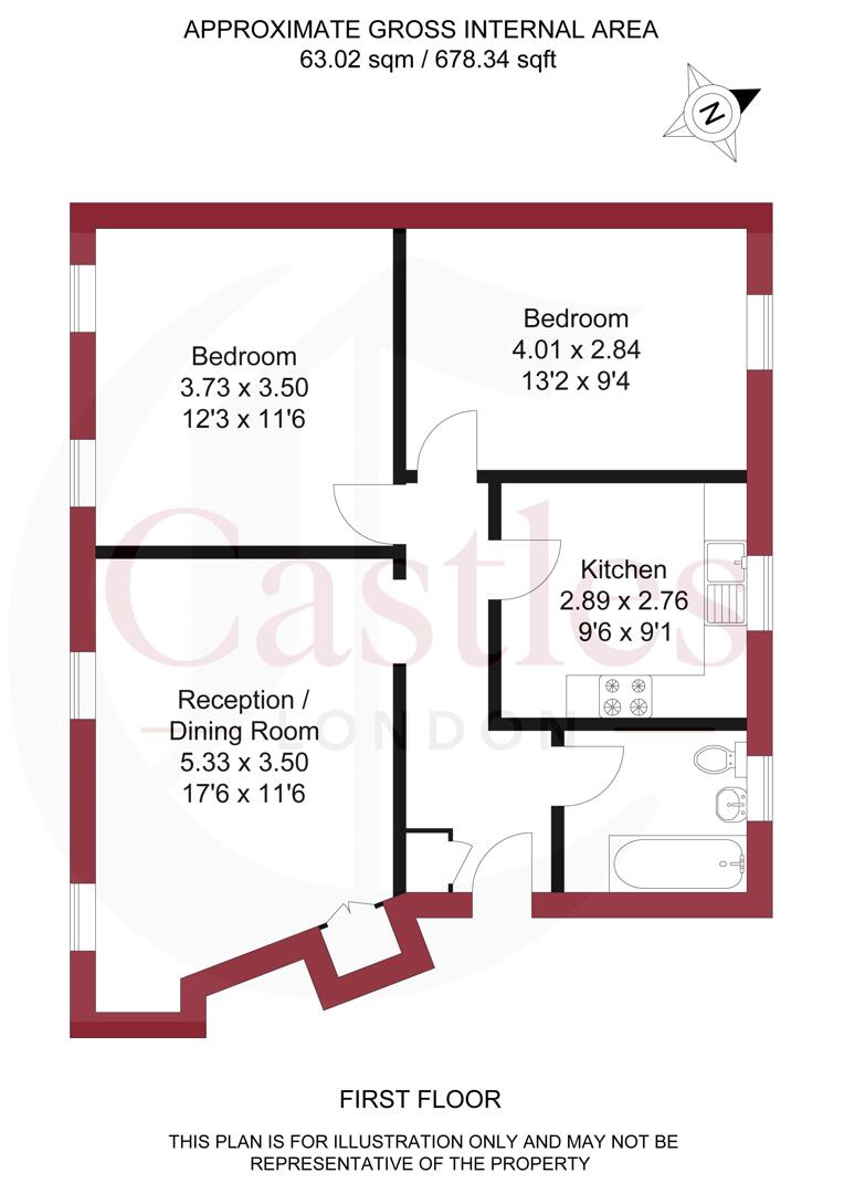 205, St. Mary's Road, London floorplan