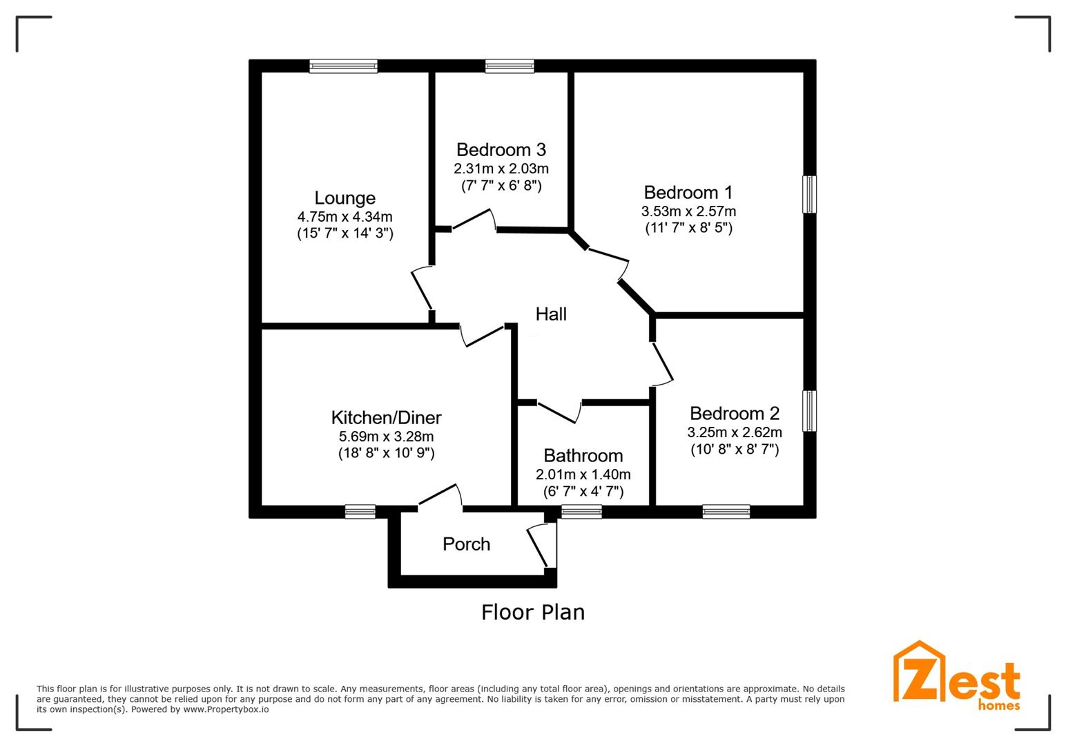 6, Armstrong Square, Herne Bay floorplan