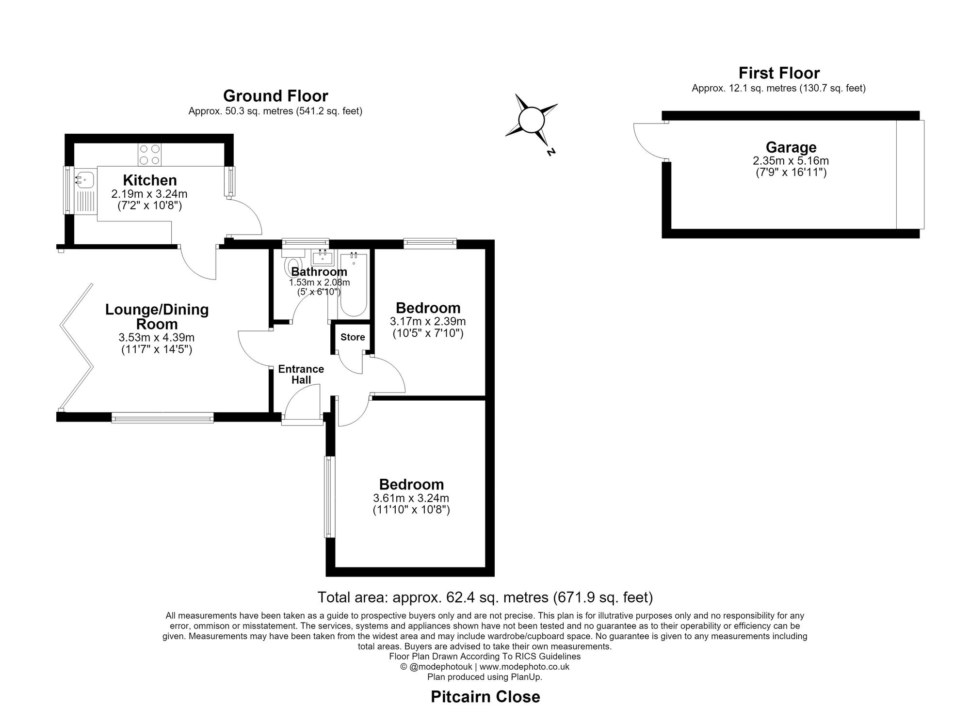 1 Pitcairn Close, Romford floorplan