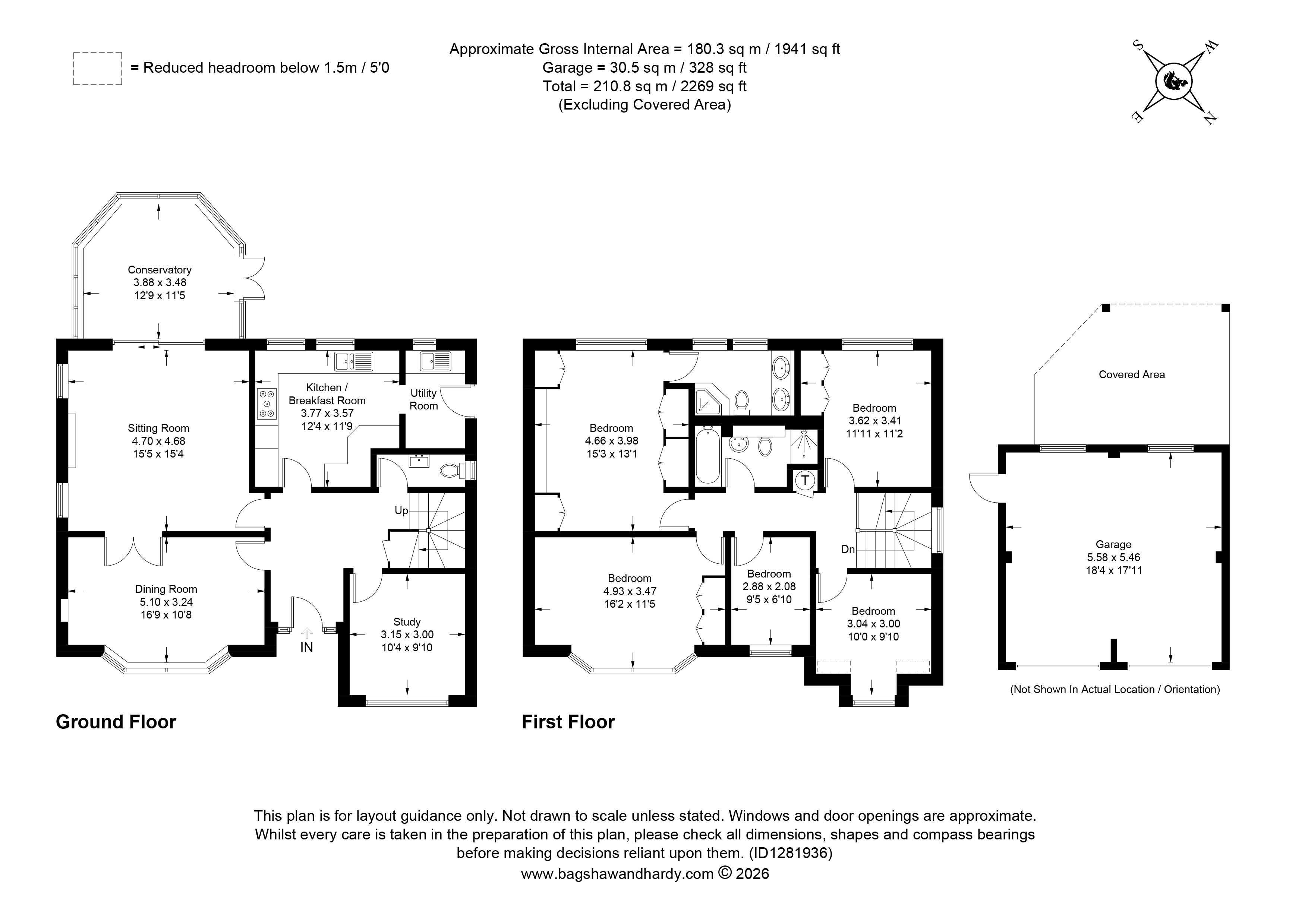 2, Wesley Close, Surrey floorplan