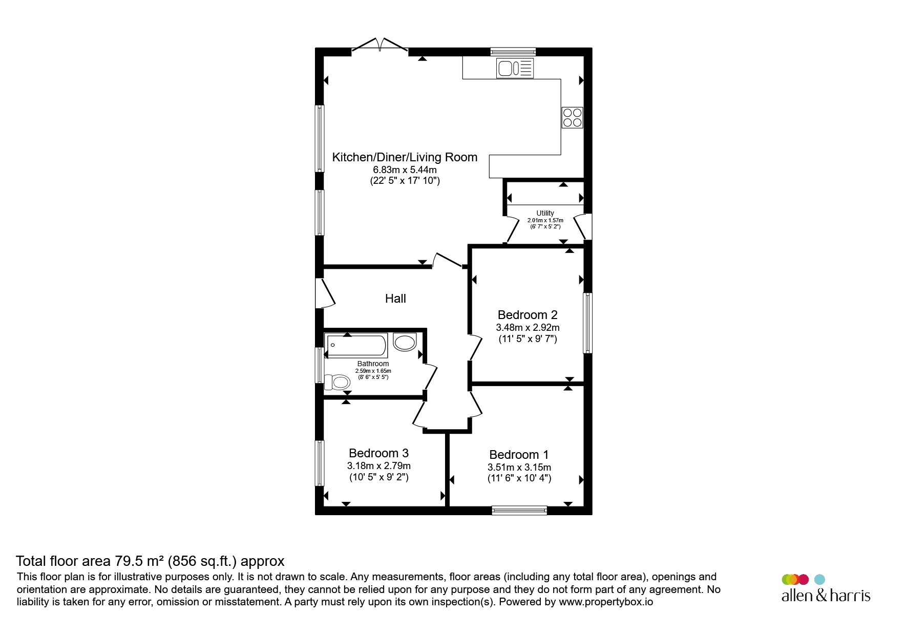 Apple Tree Cottage, 32a, Beanacre Road, Melksham floorplan
