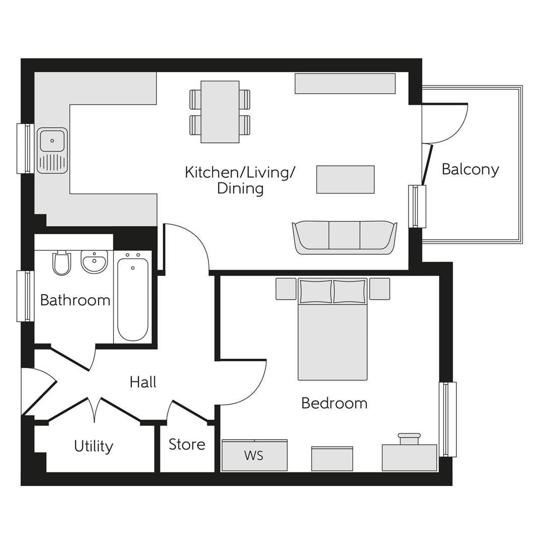 The Aylesbury, Plot 33 Axwell Place, Montem Lane, Slough floorplan