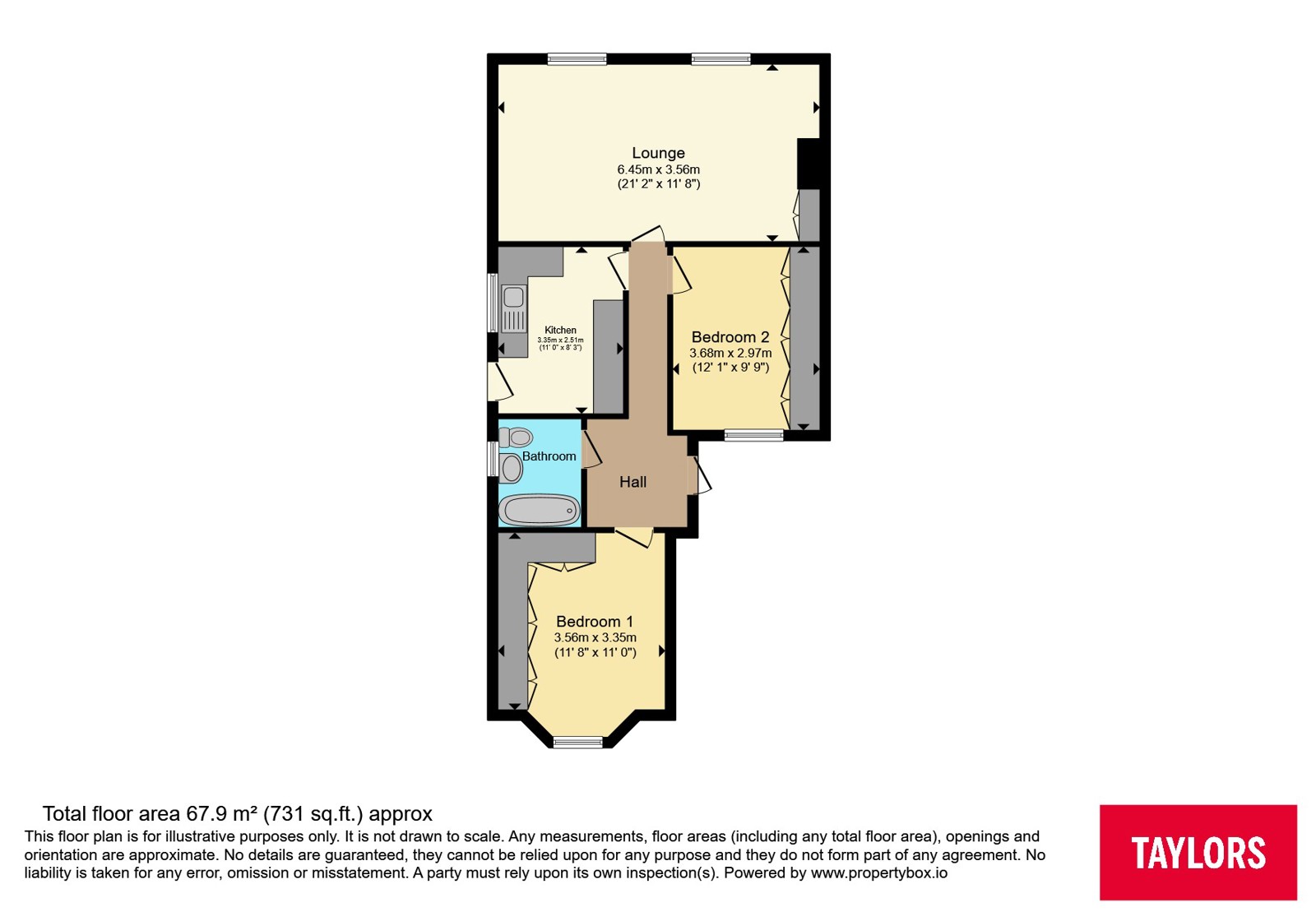 17, Abingdon Road, Bedfordshire floorplan