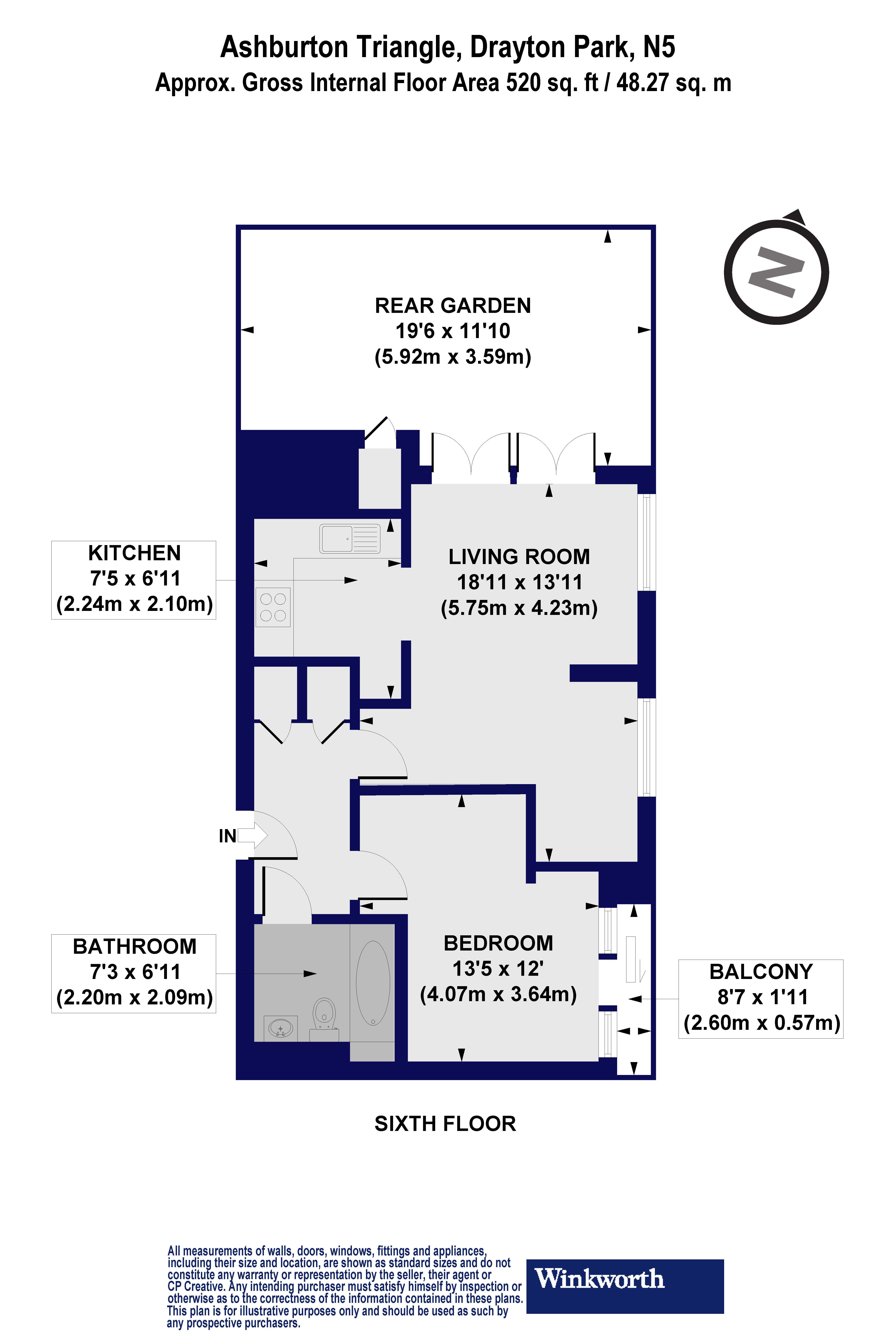 185 Ashburton Triangle,, Drayton Park, London floorplan