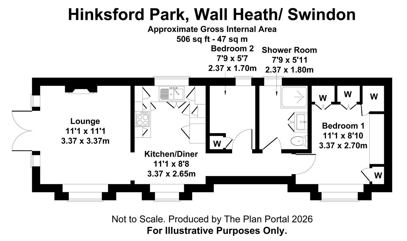 8b, Hinksford Mobile Home Park, Kingswinford floorplan