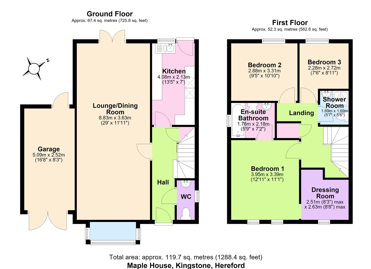 Maple House, Green Lane, Hereford floorplan
