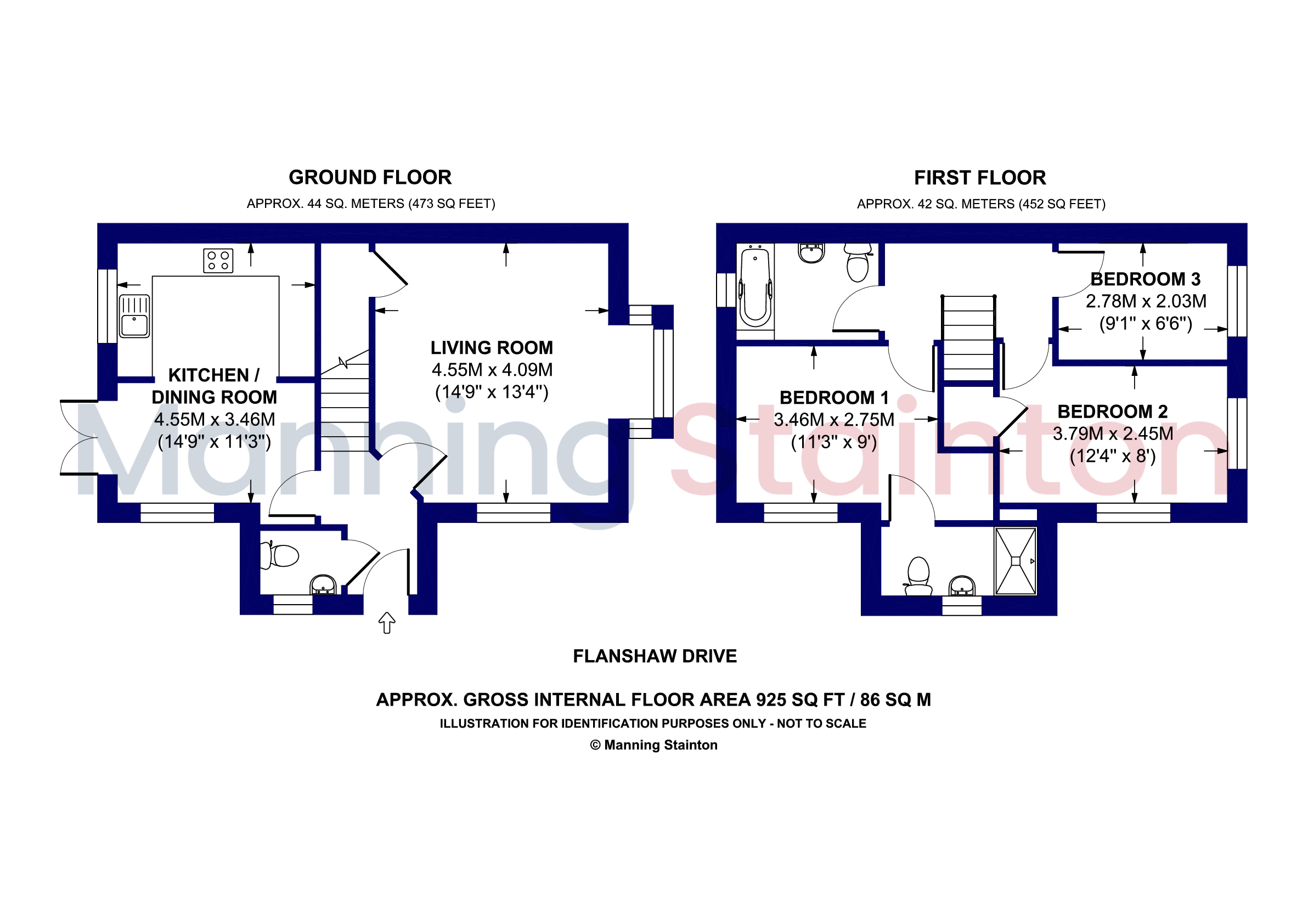 27, Flanshaw Field Drive, West Yorkshire floorplan