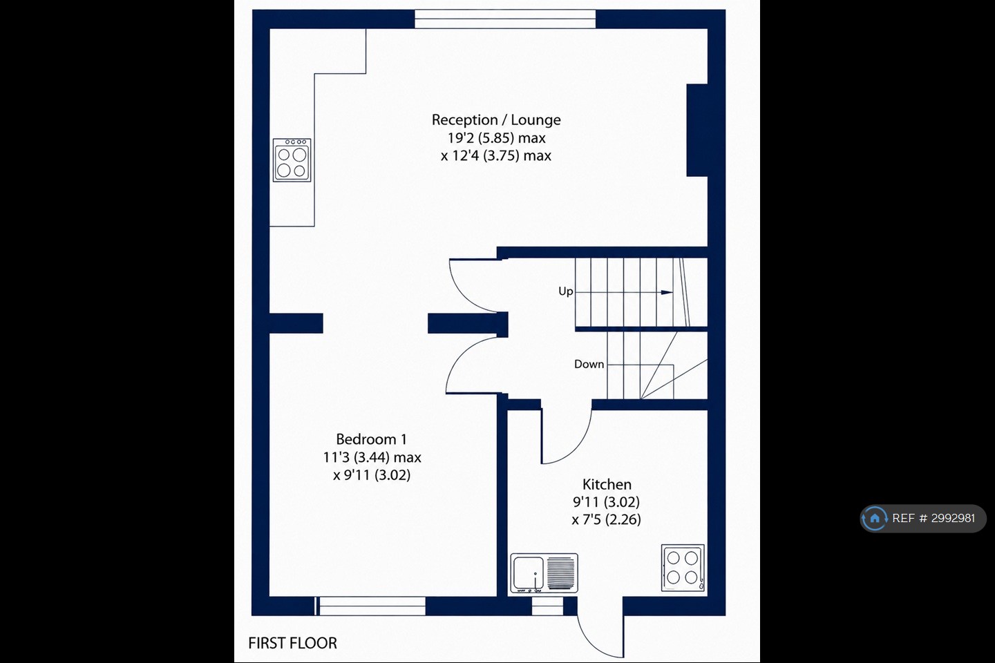 Flat, Palace Court Watling St, Chatham floorplan