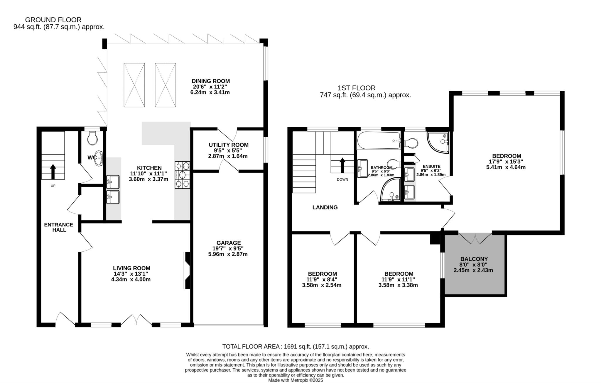 16, Holywell Close, Eastbourne floorplan