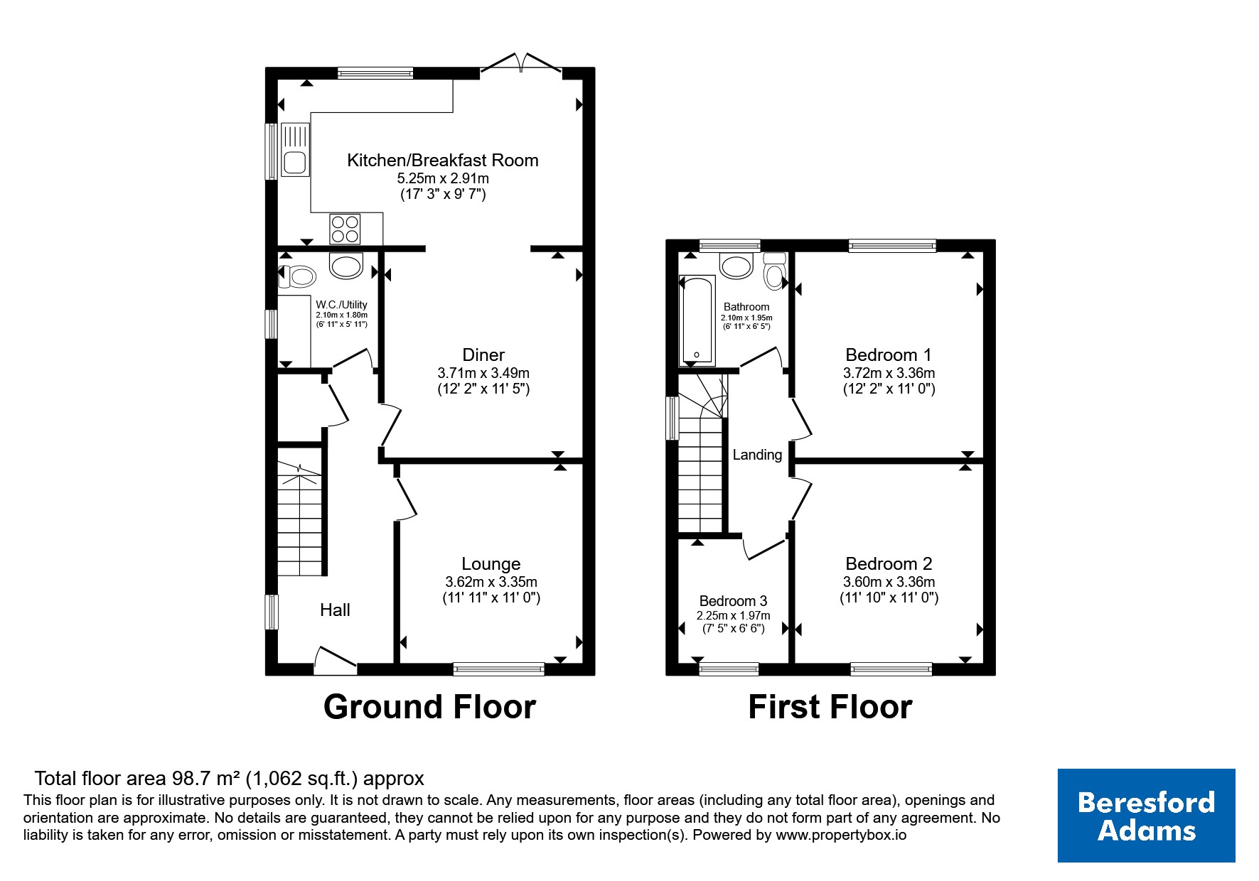 47, Bryn Marl Road, Colwyn Bay floorplan