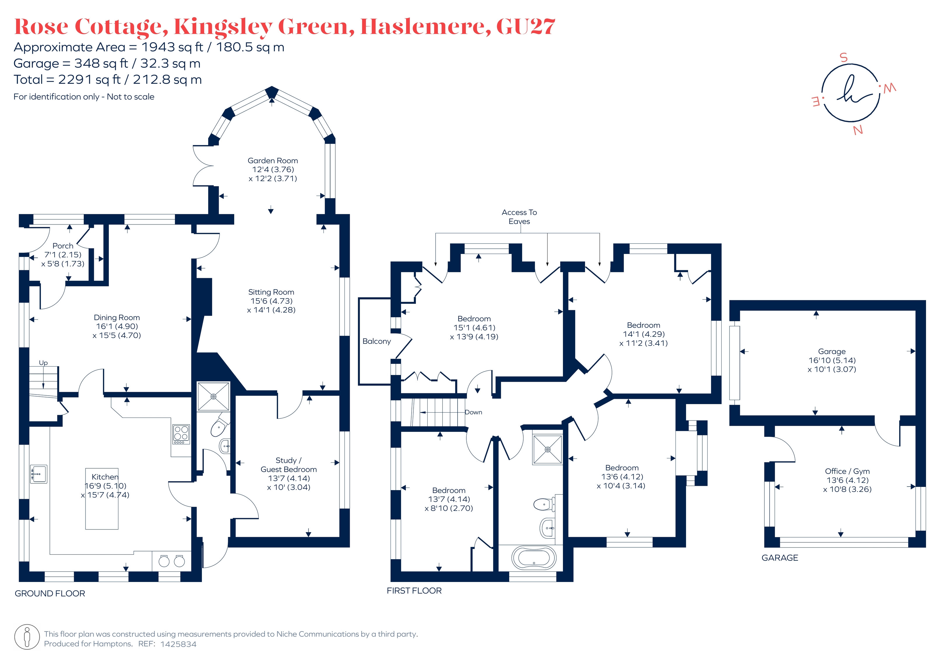 Rose Cottage, Bell Road, Haslemere floorplan