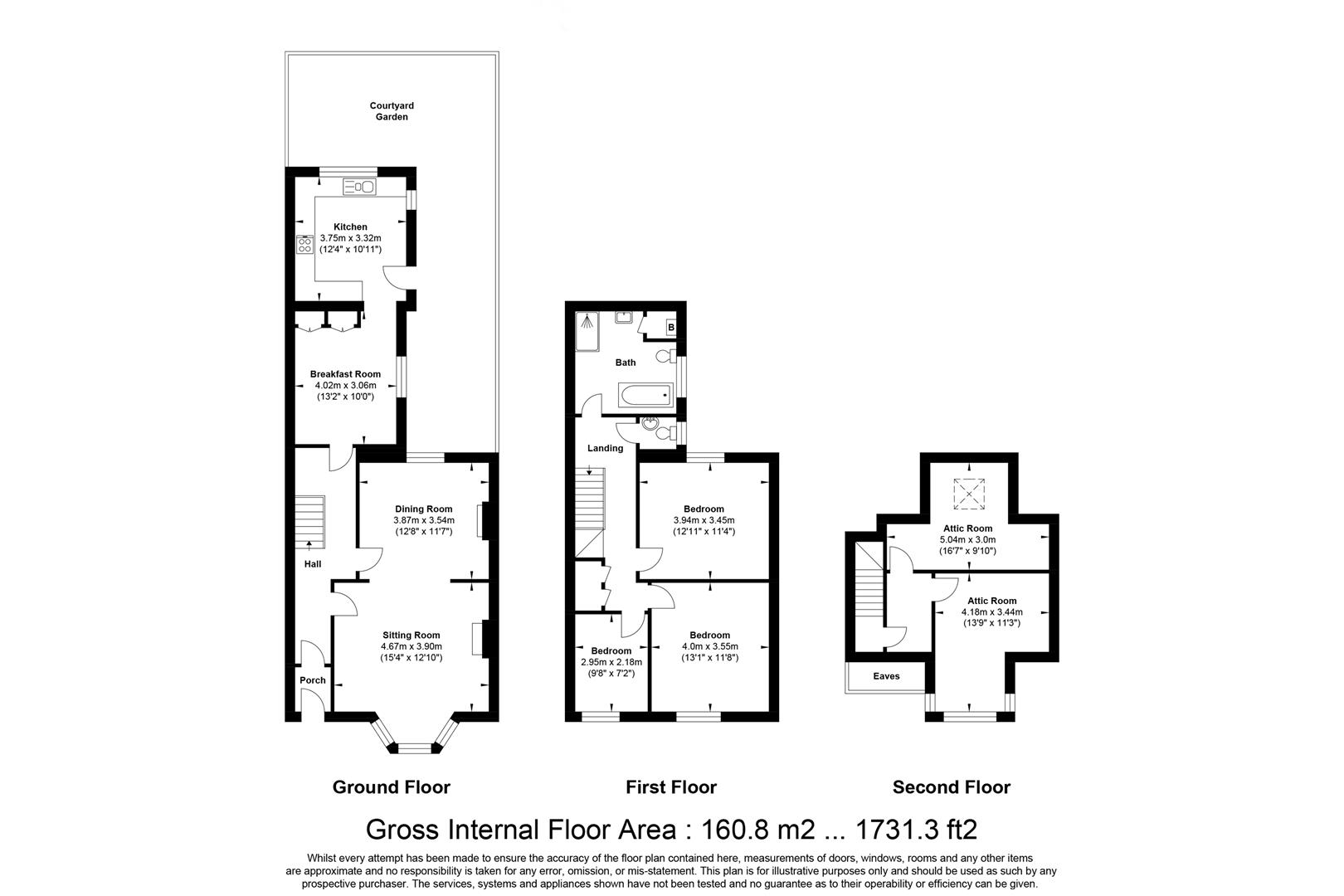 3, The Avenue, Truro floorplan