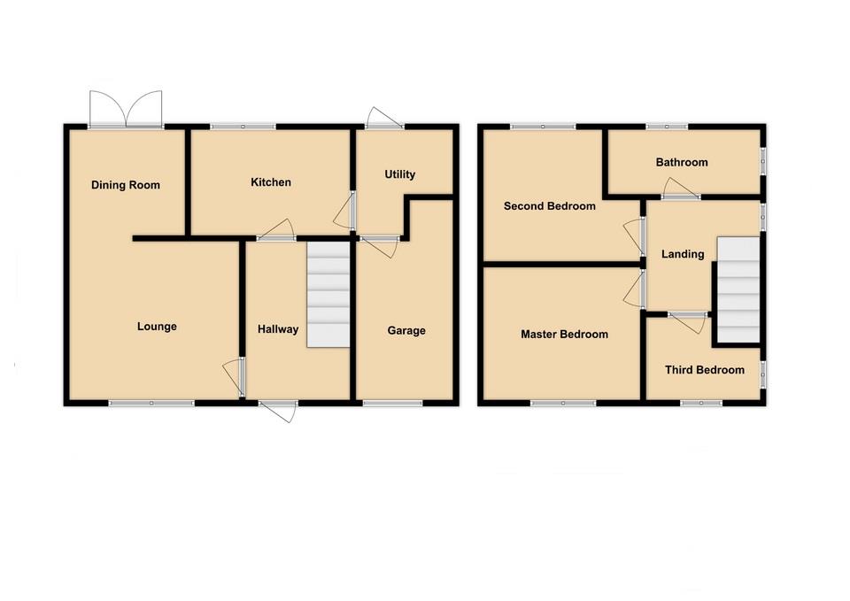 5, Webb Square, Horden floorplan
