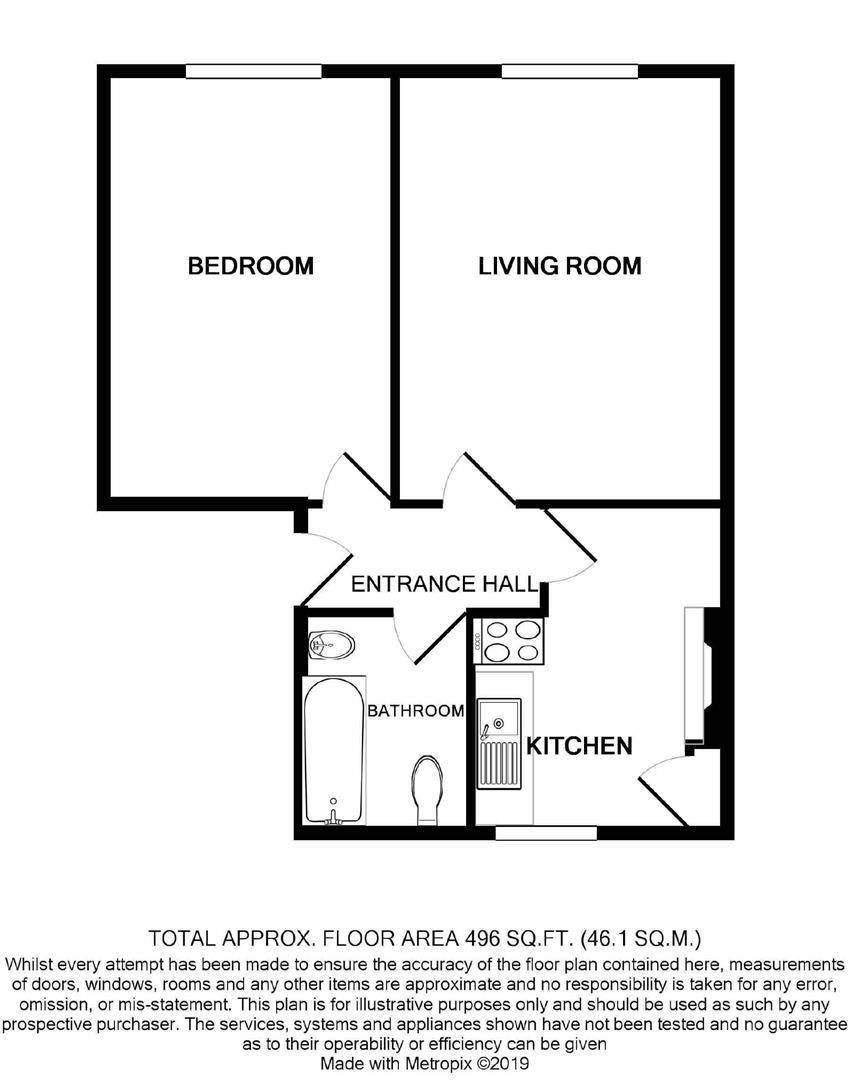 Flat 1, 15 Brunswick Square, Gloucester floorplan
