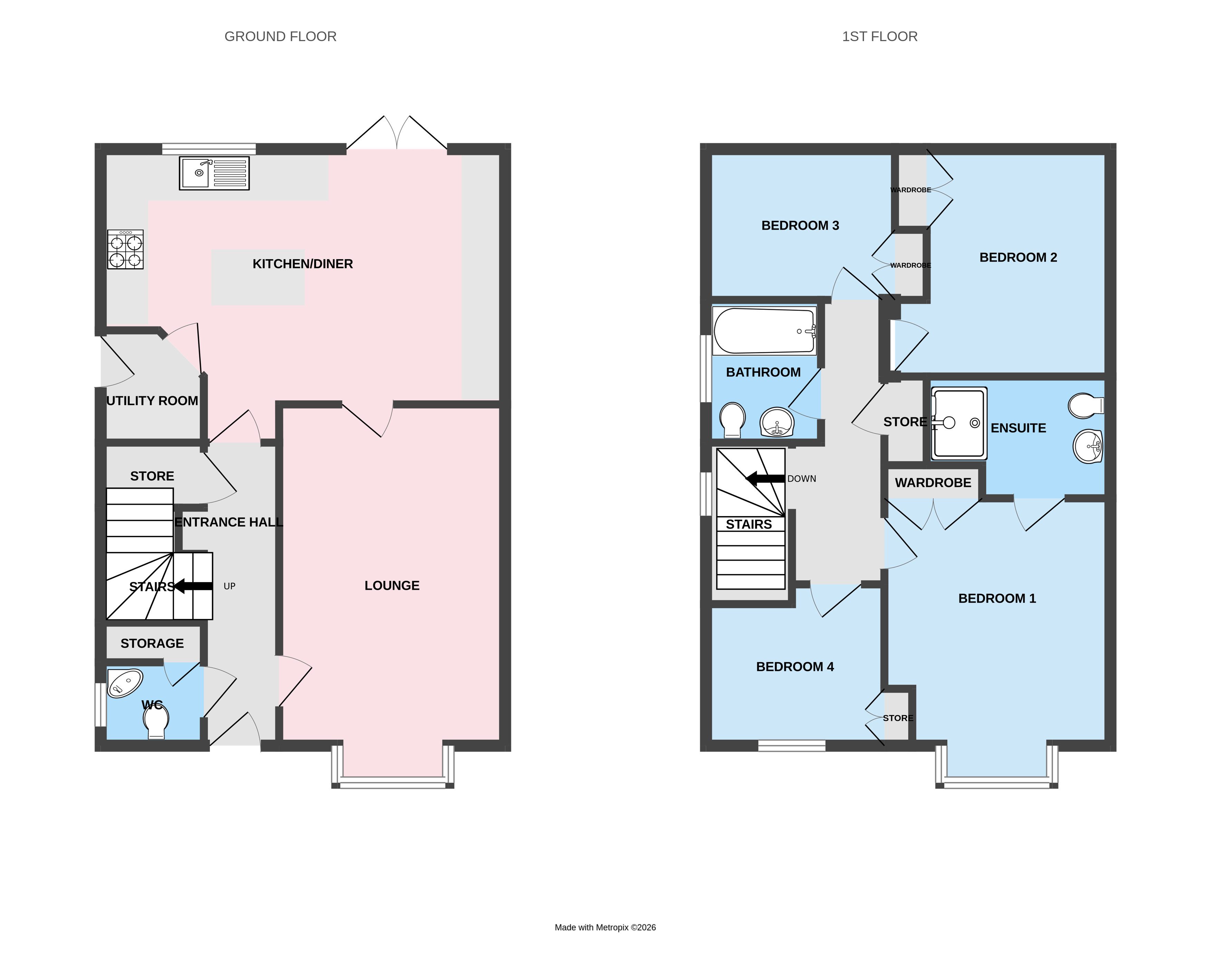 142, Birchfield Way, Shropshire floorplan