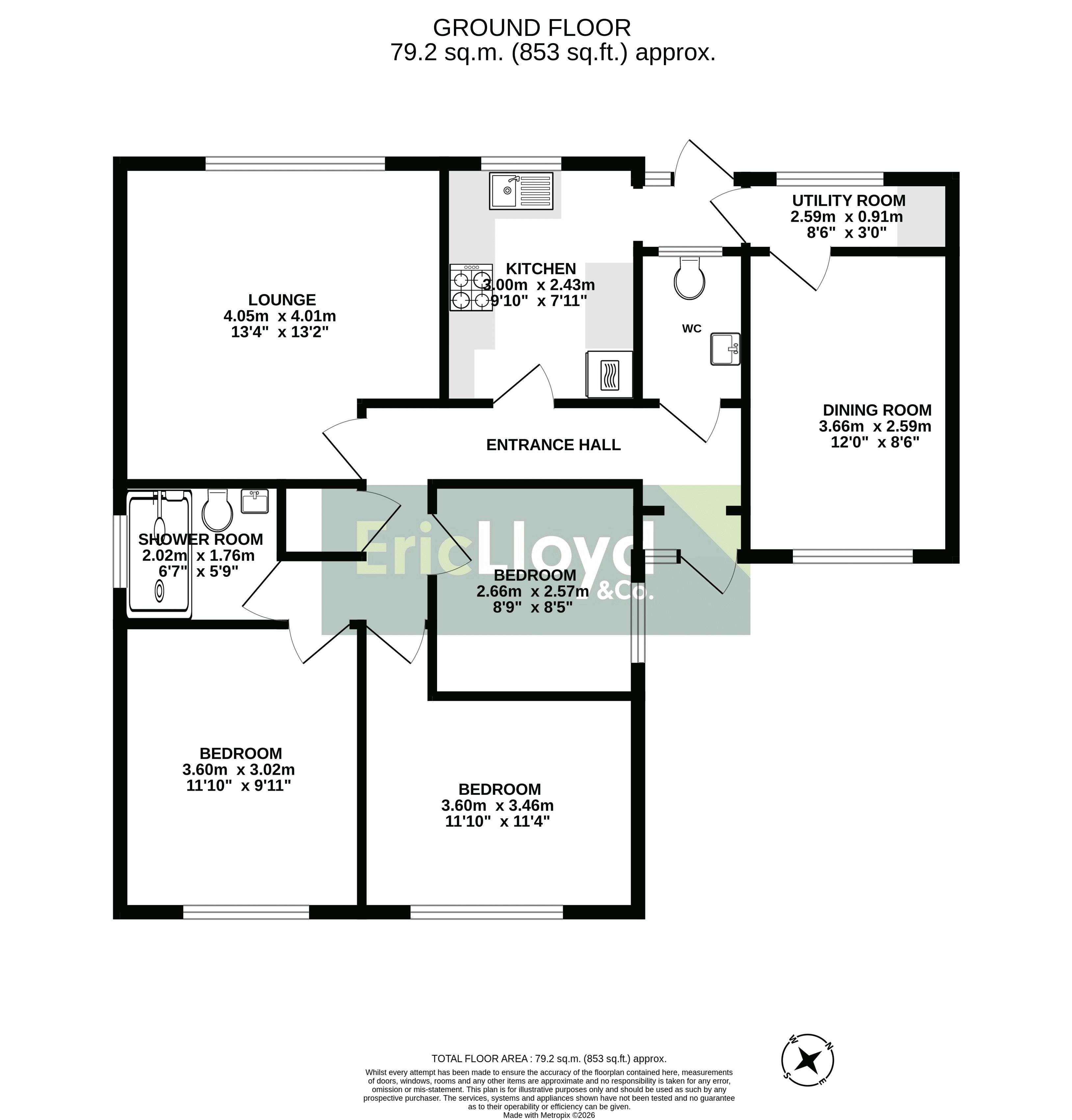 17, Hartland Tor Close, Devon floorplan