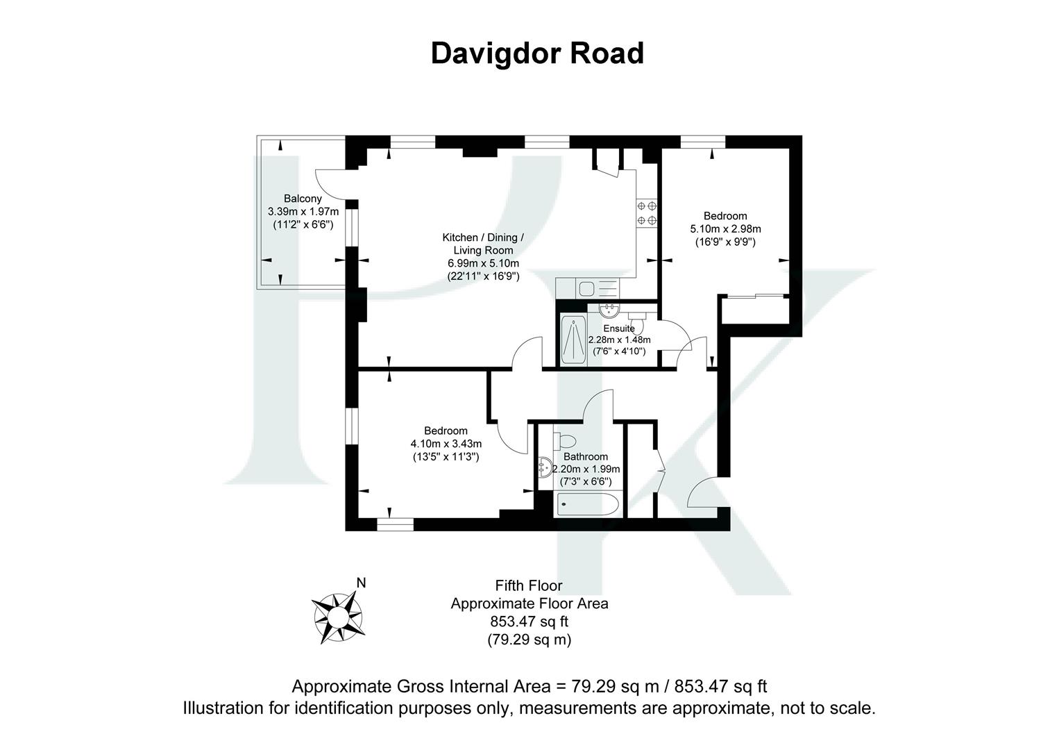 Flat 39, The Artisan, Davigdor Road, Hove floorplan