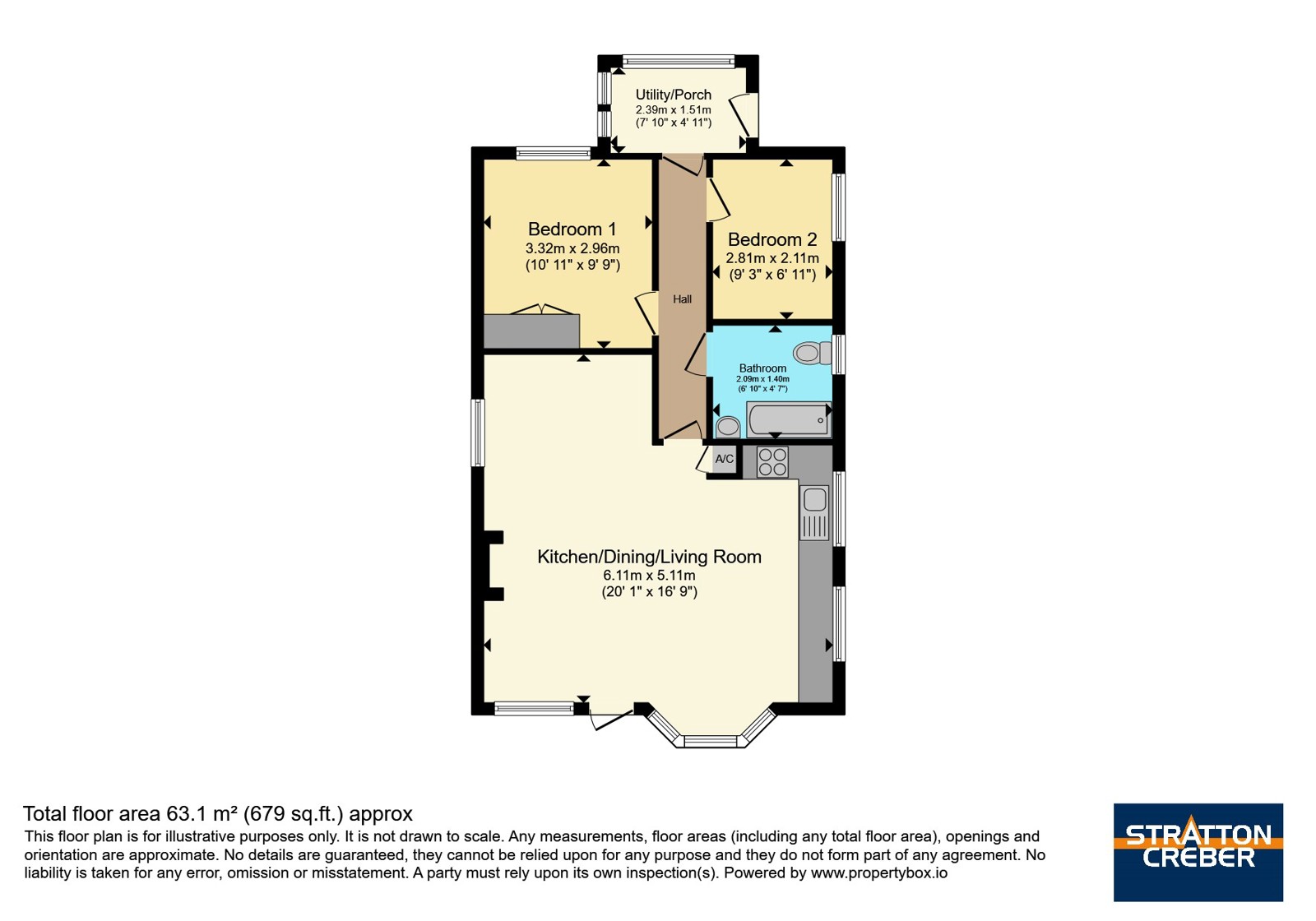 15, Tregainlands Park, Bodmin floorplan