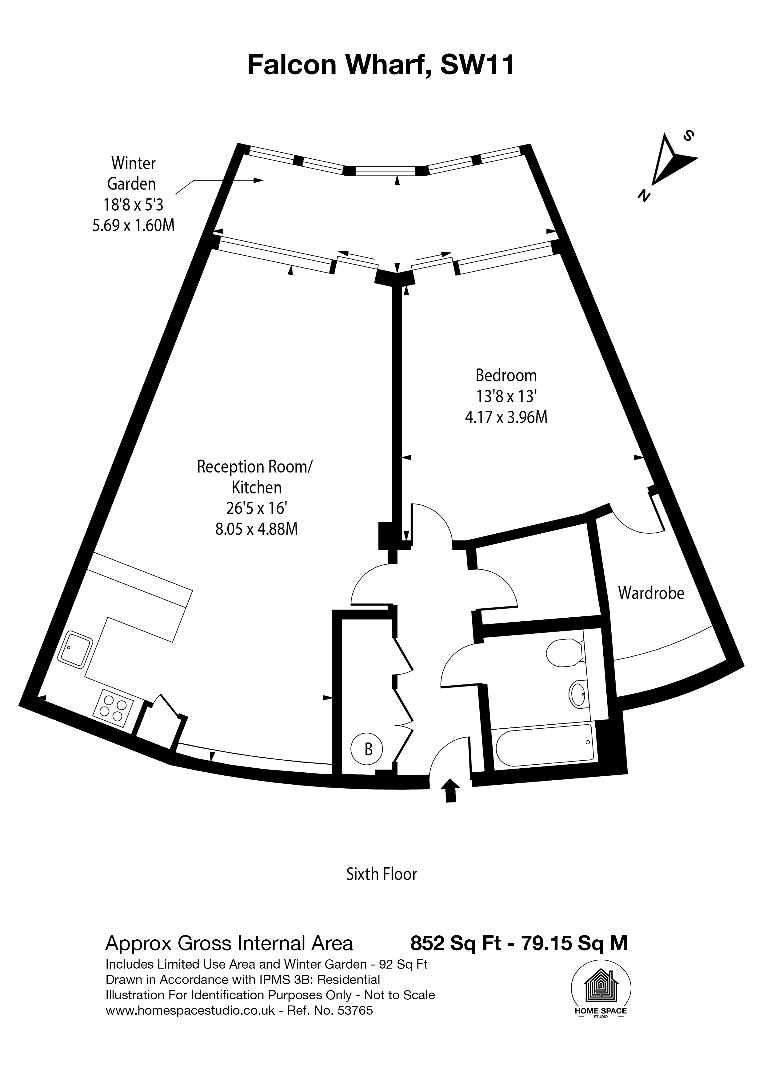 Lombard Road, Battersea floorplan