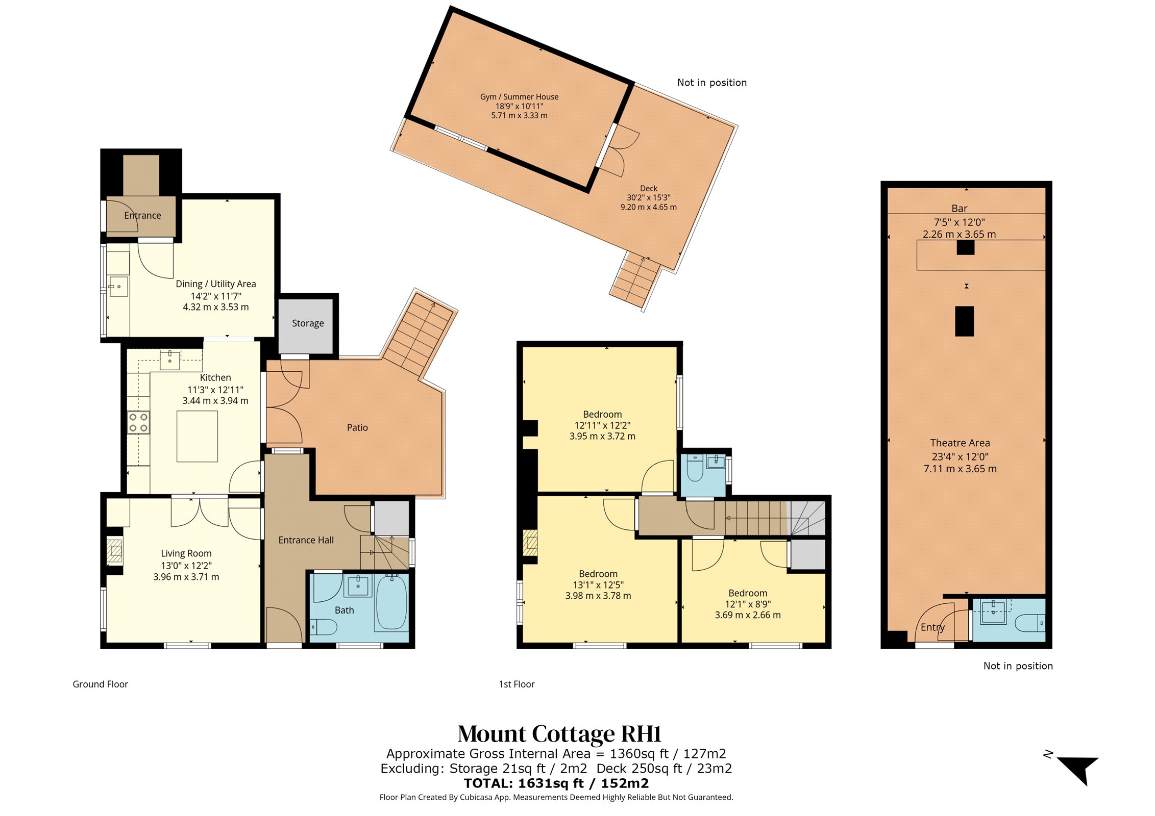 Mount Cottage,, Byttom Hill, Dorking floorplan