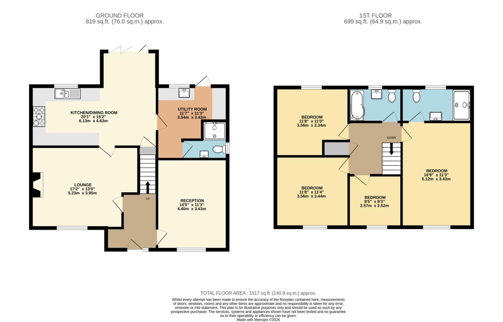 17, Wick Road, Tring floorplan