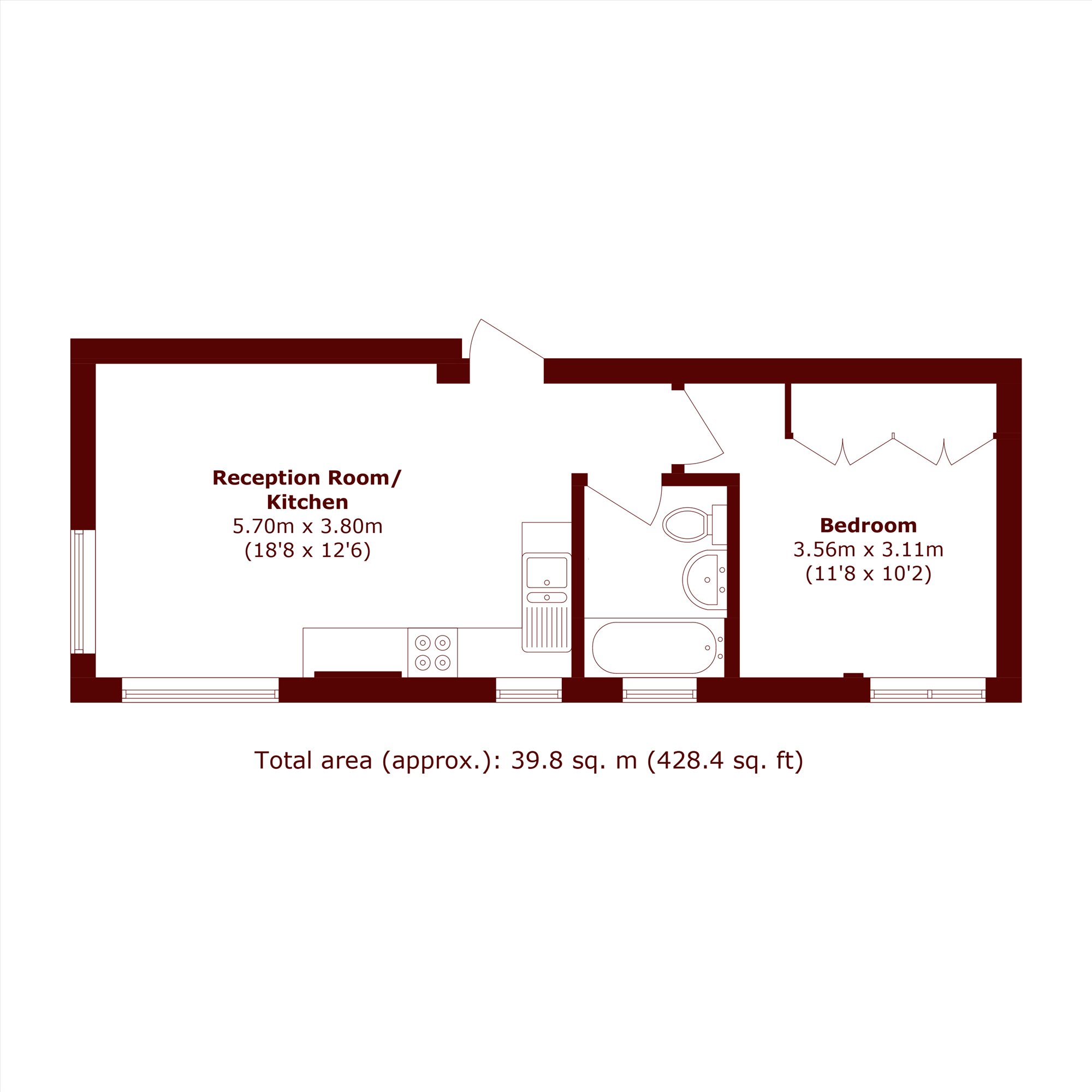 8 Watson Studios, Elm Grove, London floorplan
