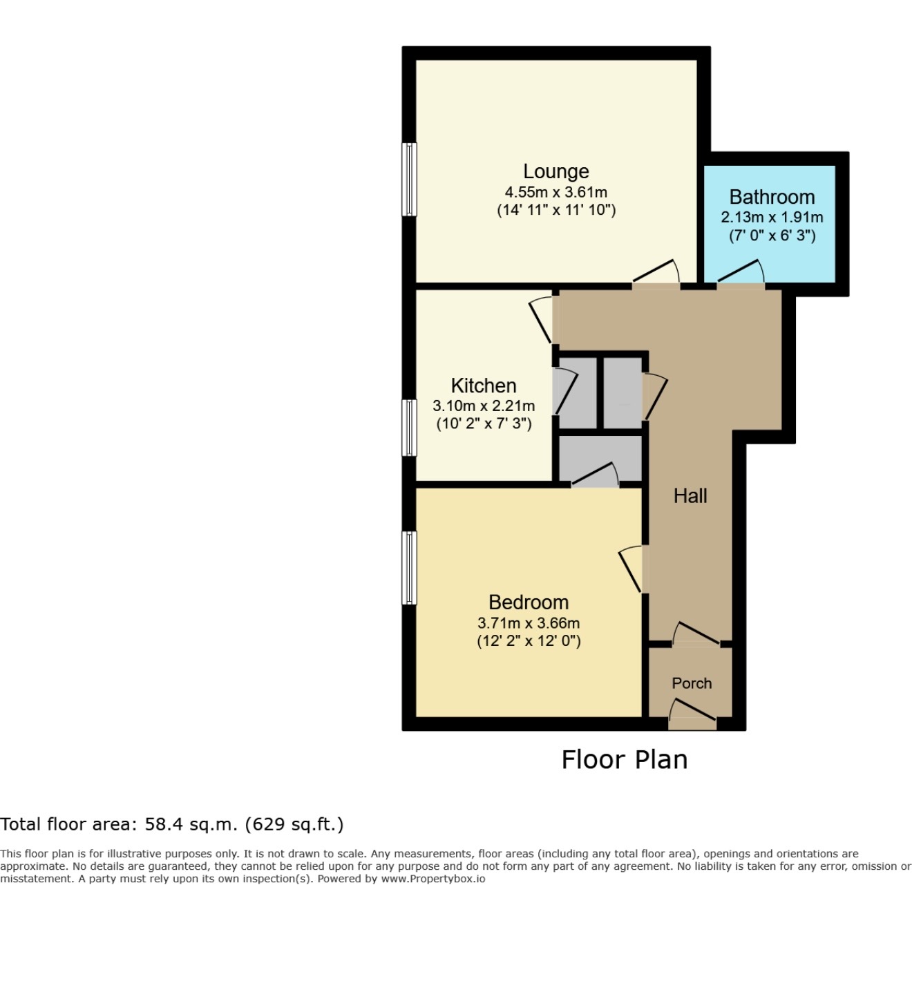 Flat 2 Mount House , Pleasance Gardens, Falkirk floorplan