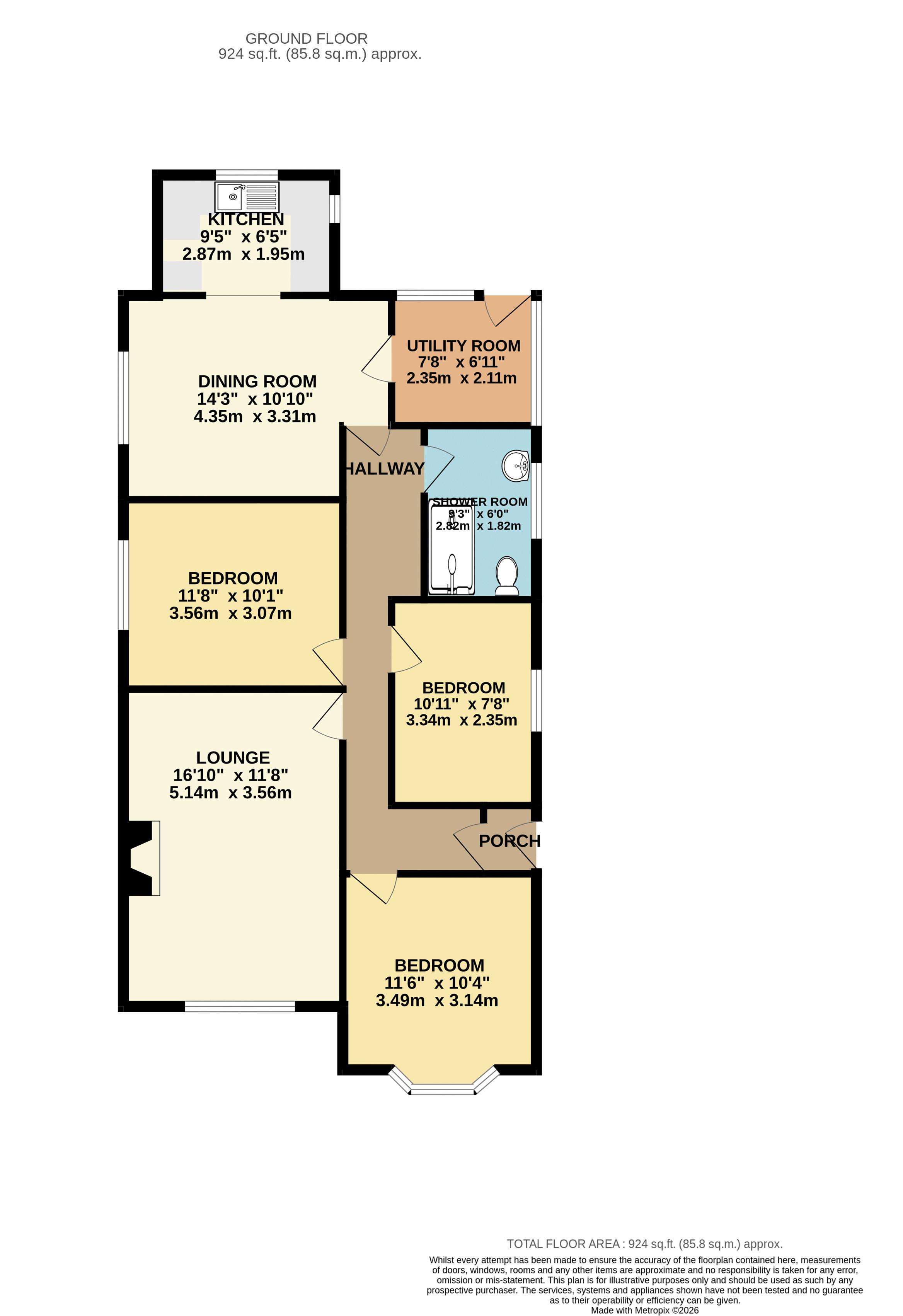 87, Stallingborough Road, Immingham floorplan