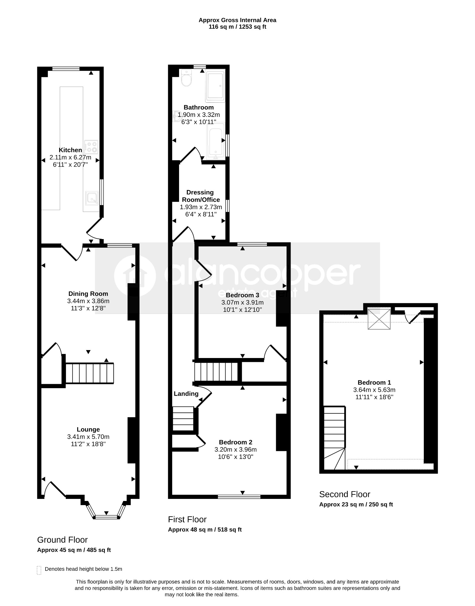 142 Coleshill Road, Nuneaton, Warwickshire floorplan