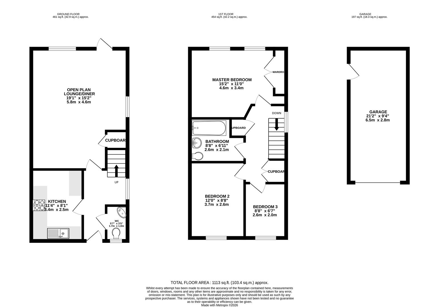 12, Sprague Close, Weymouth floorplan