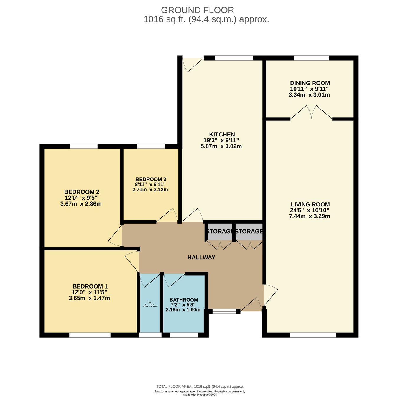 121, Lonnen Road, Wimborne floorplan