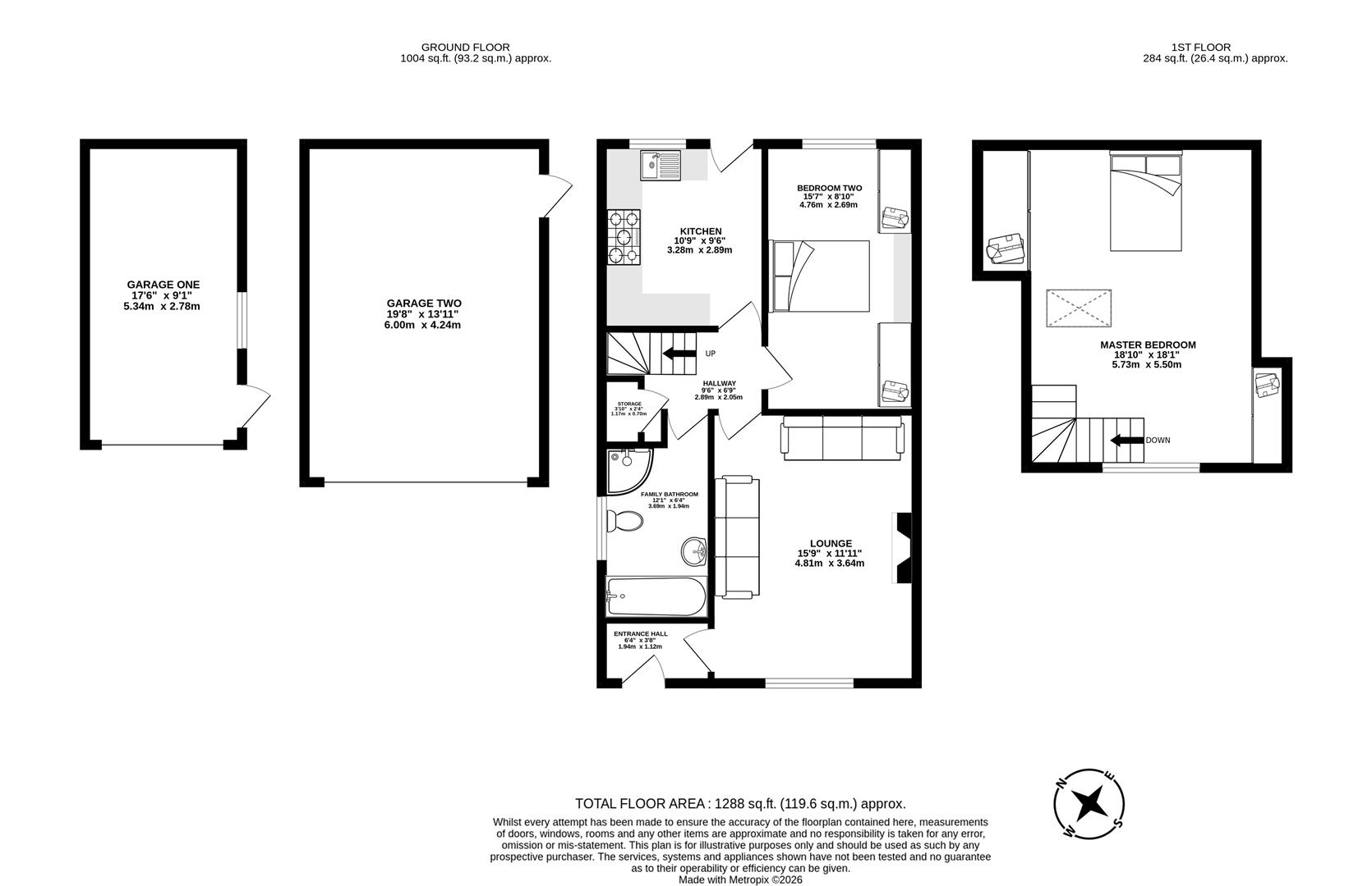 1, Tranmoor, Preston floorplan