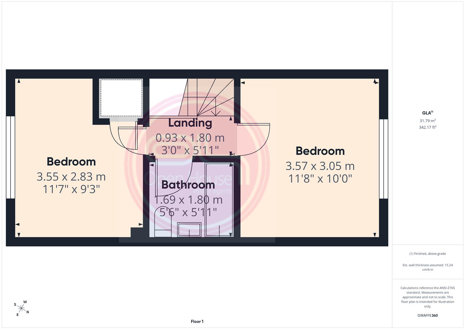 96, Wye Dale, Swadlincote floorplan