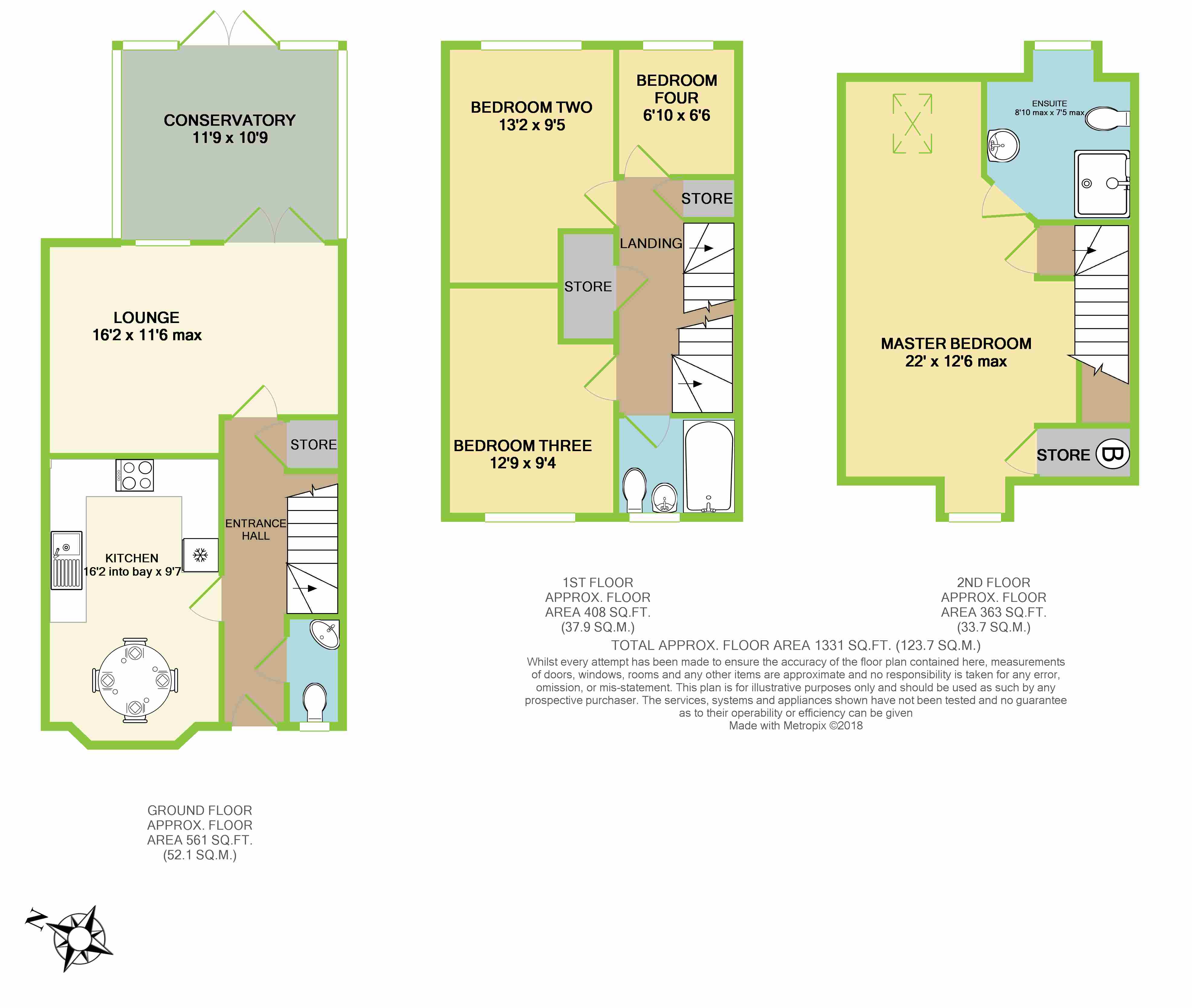 4 Bedrooms Town house for sale in Alexon Way, Hawthorn, Pontypridd CF37