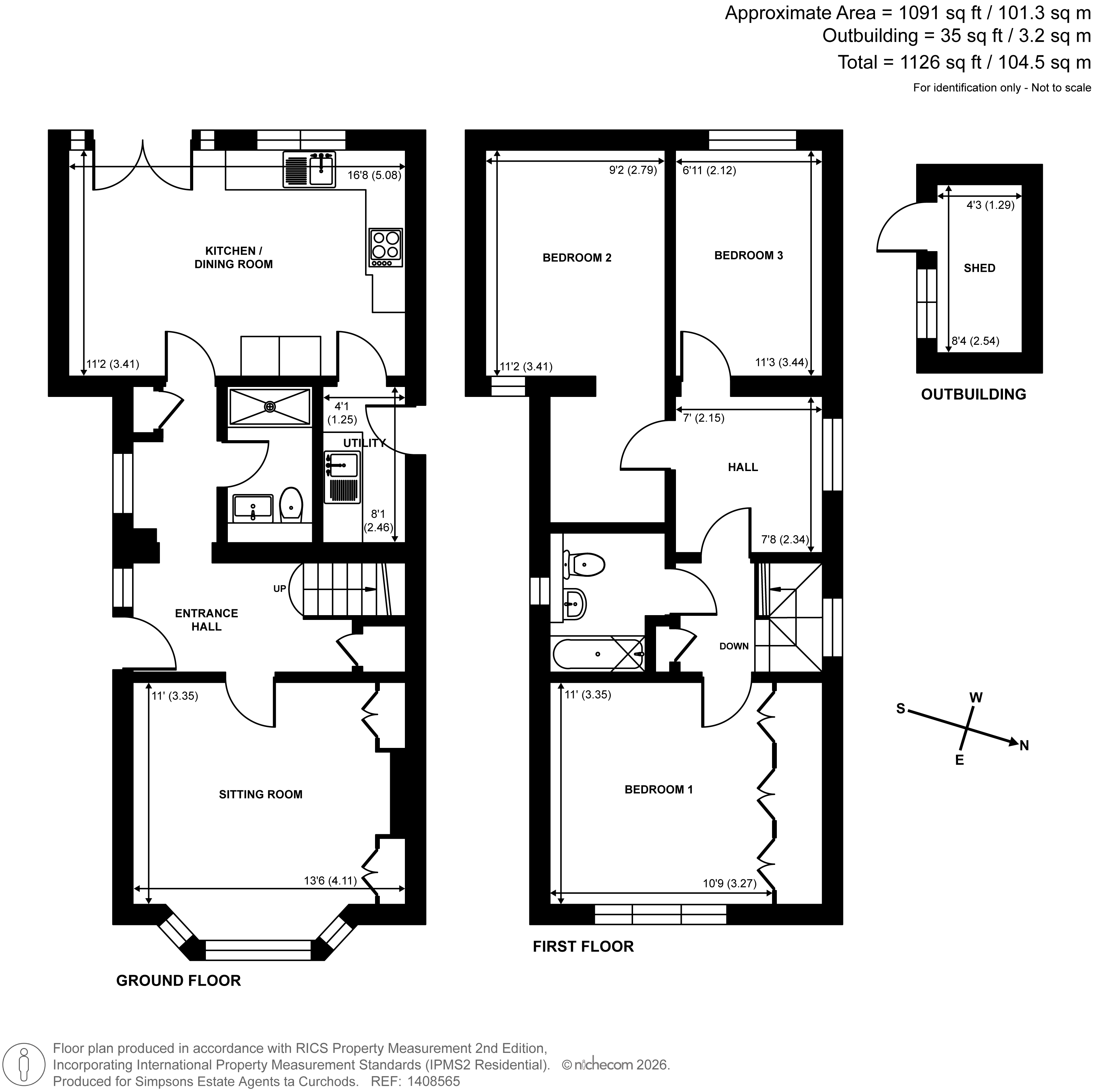 Pemberton Road, East Molesey, KT8 floorplan